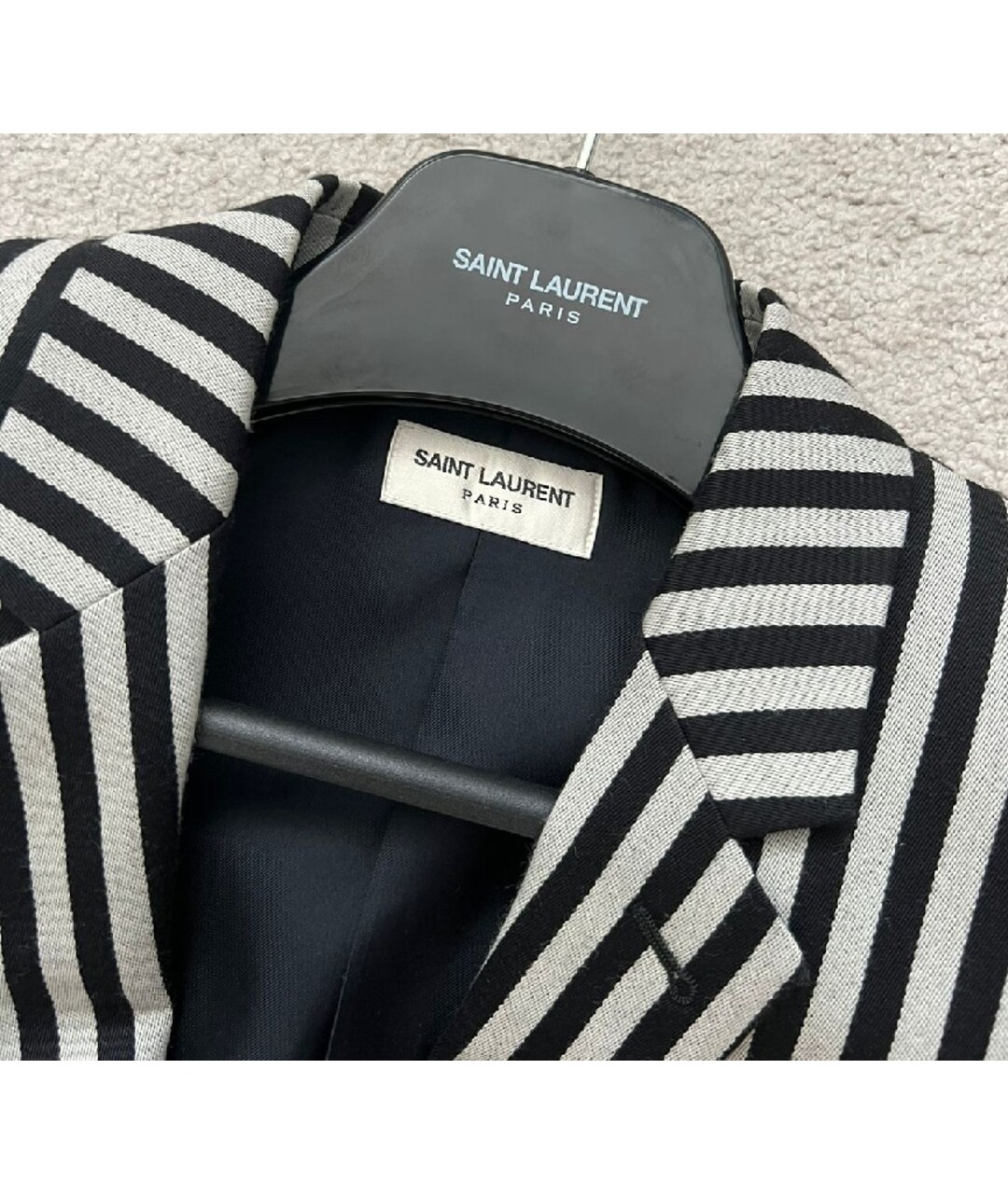 SAINT LAURENT Серый жакет/пиджак, фото 2