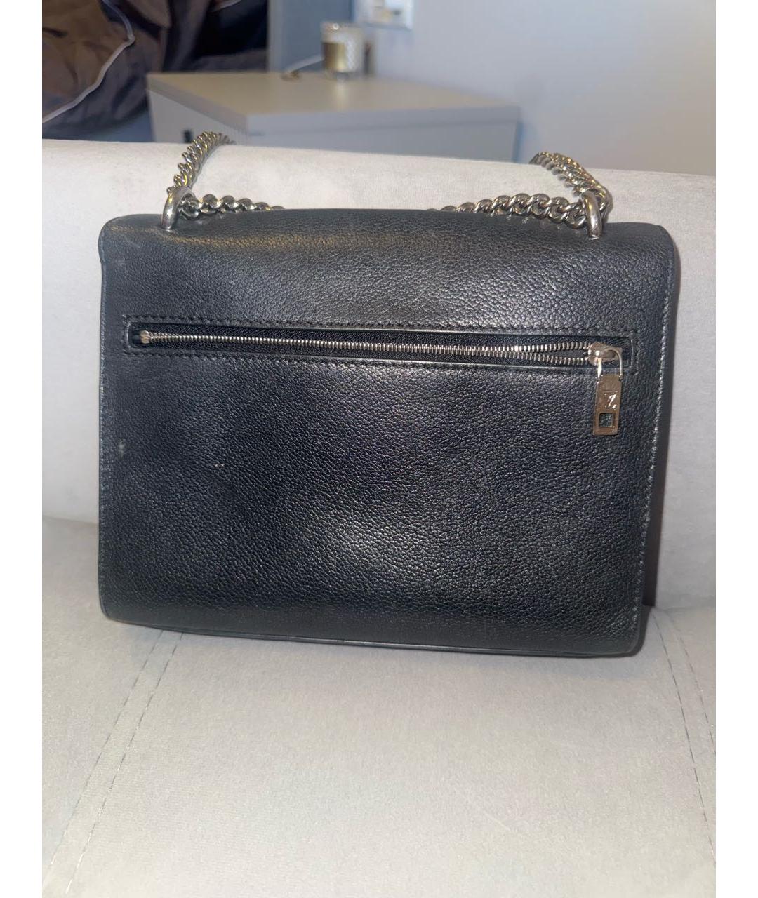 LOUIS VUITTON Черная кожаная сумка с короткими ручками, фото 3