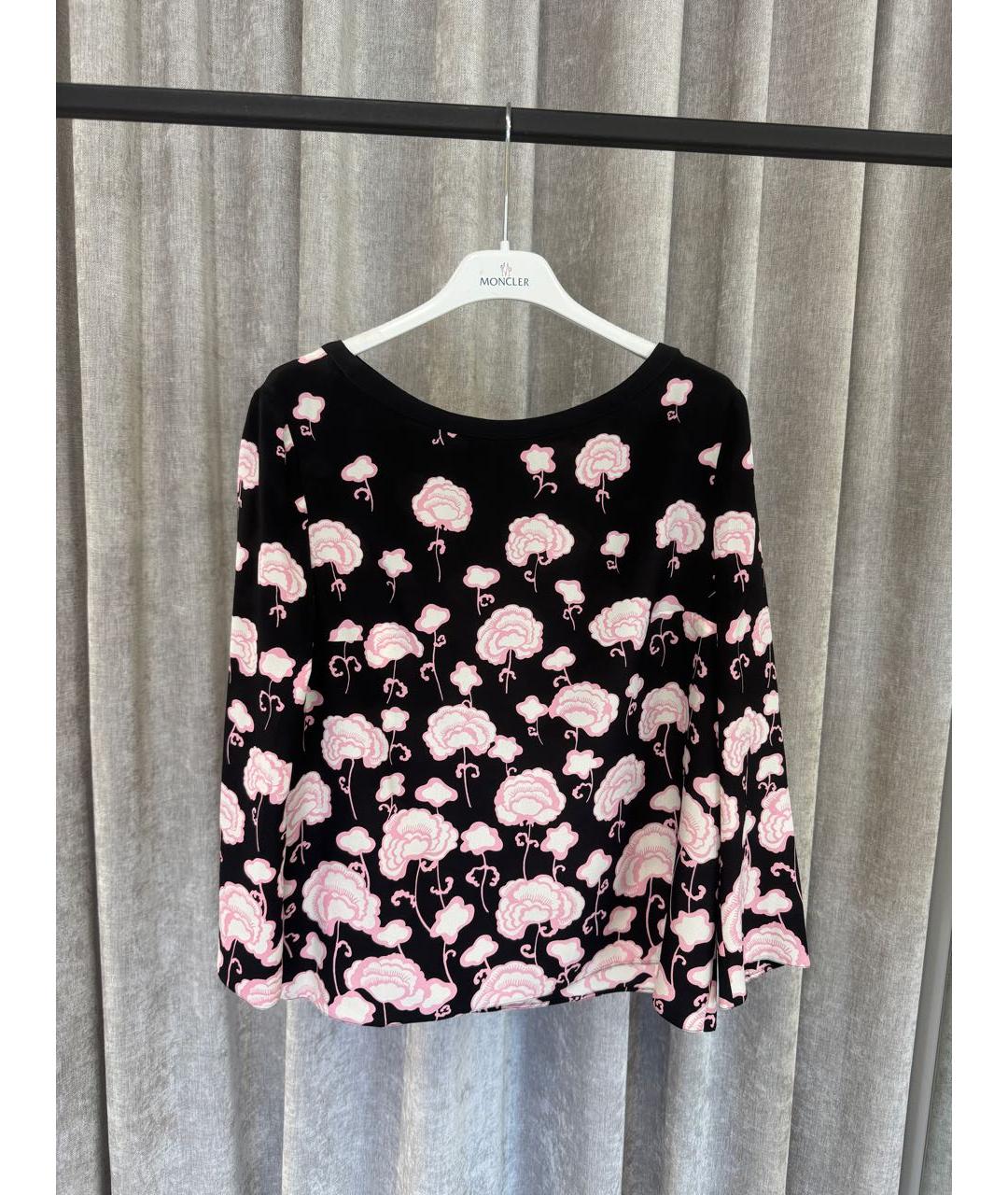 PRADA Черная шелковая блузы, фото 5