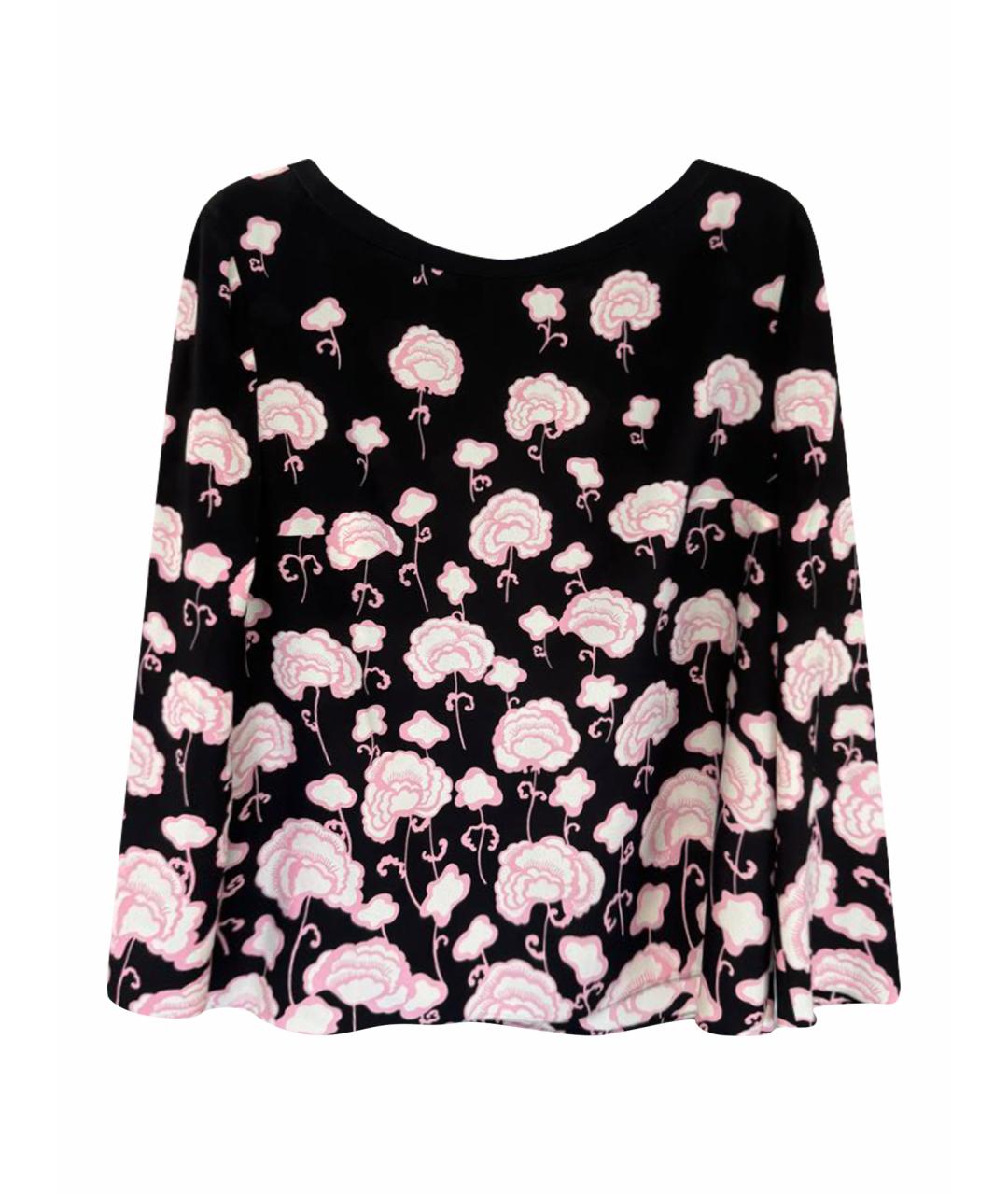 PRADA Черная шелковая блузы, фото 1