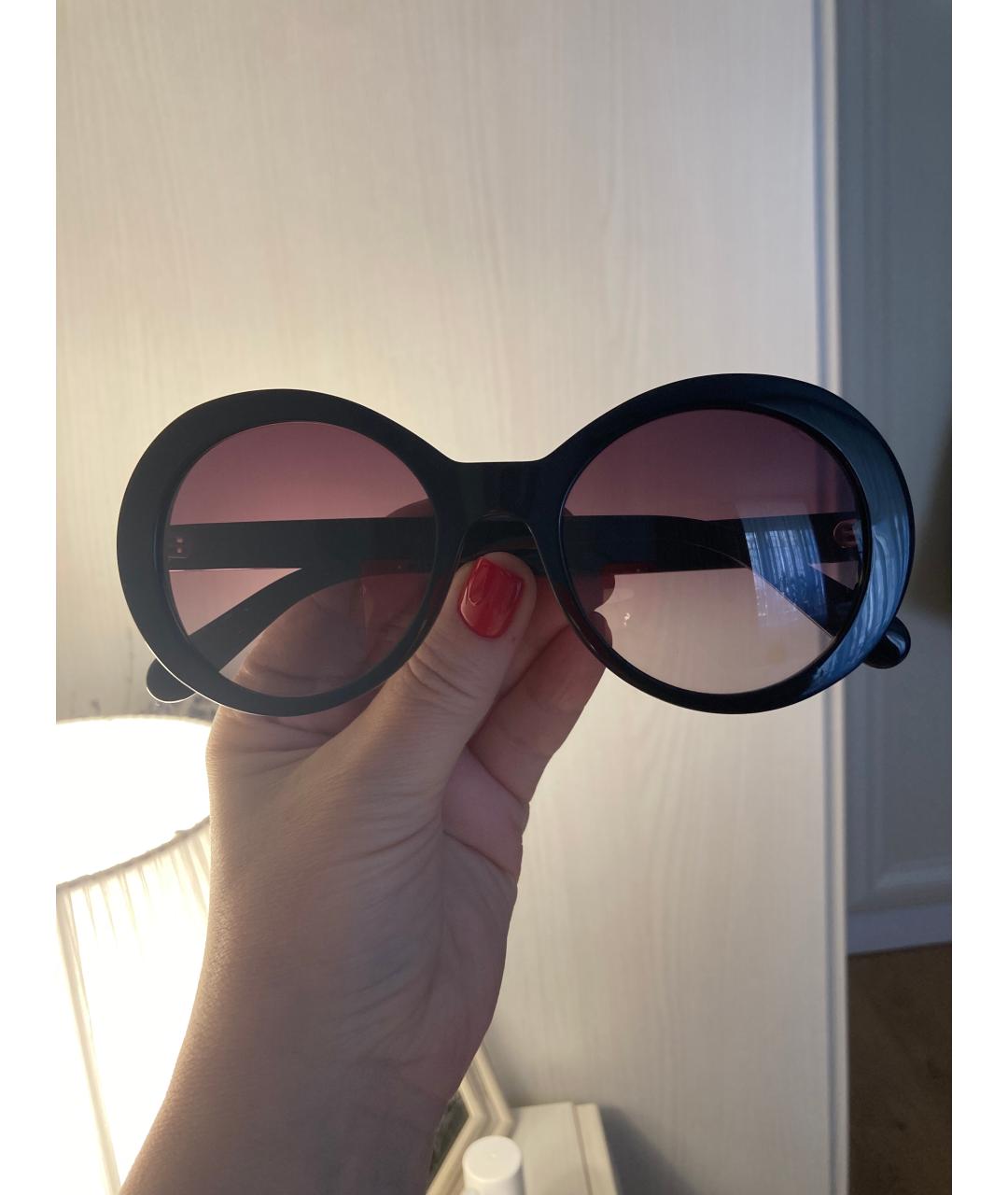 STELLA MCCARTNEY Черные пластиковые солнцезащитные очки, фото 3