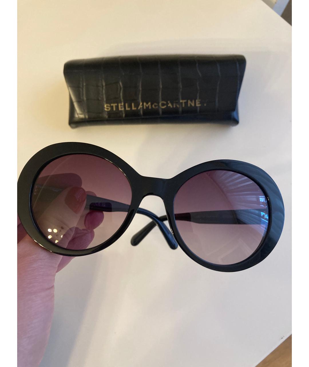 STELLA MCCARTNEY Черные пластиковые солнцезащитные очки, фото 5