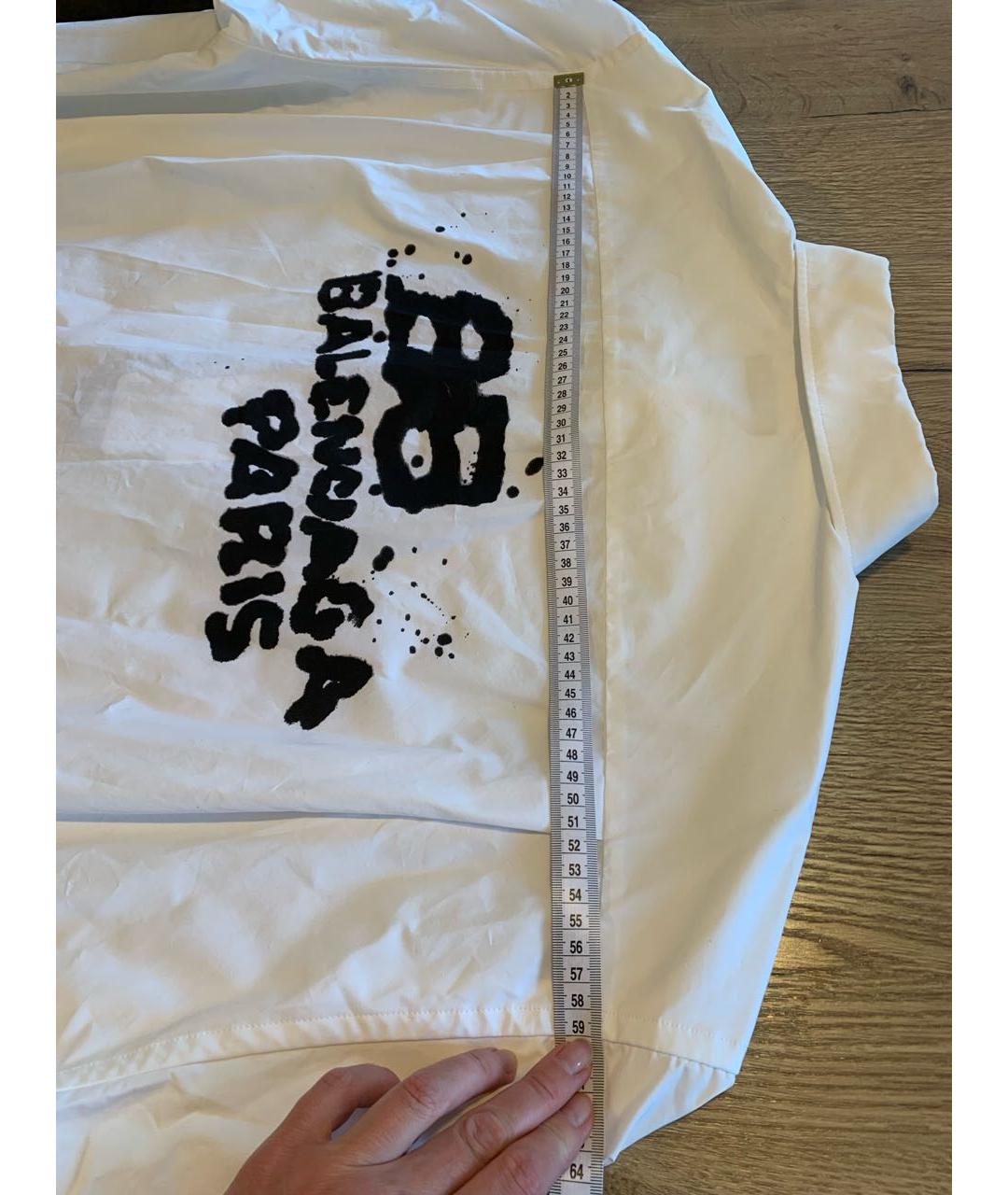 BALENCIAGA Белая хлопковая рубашка, фото 8