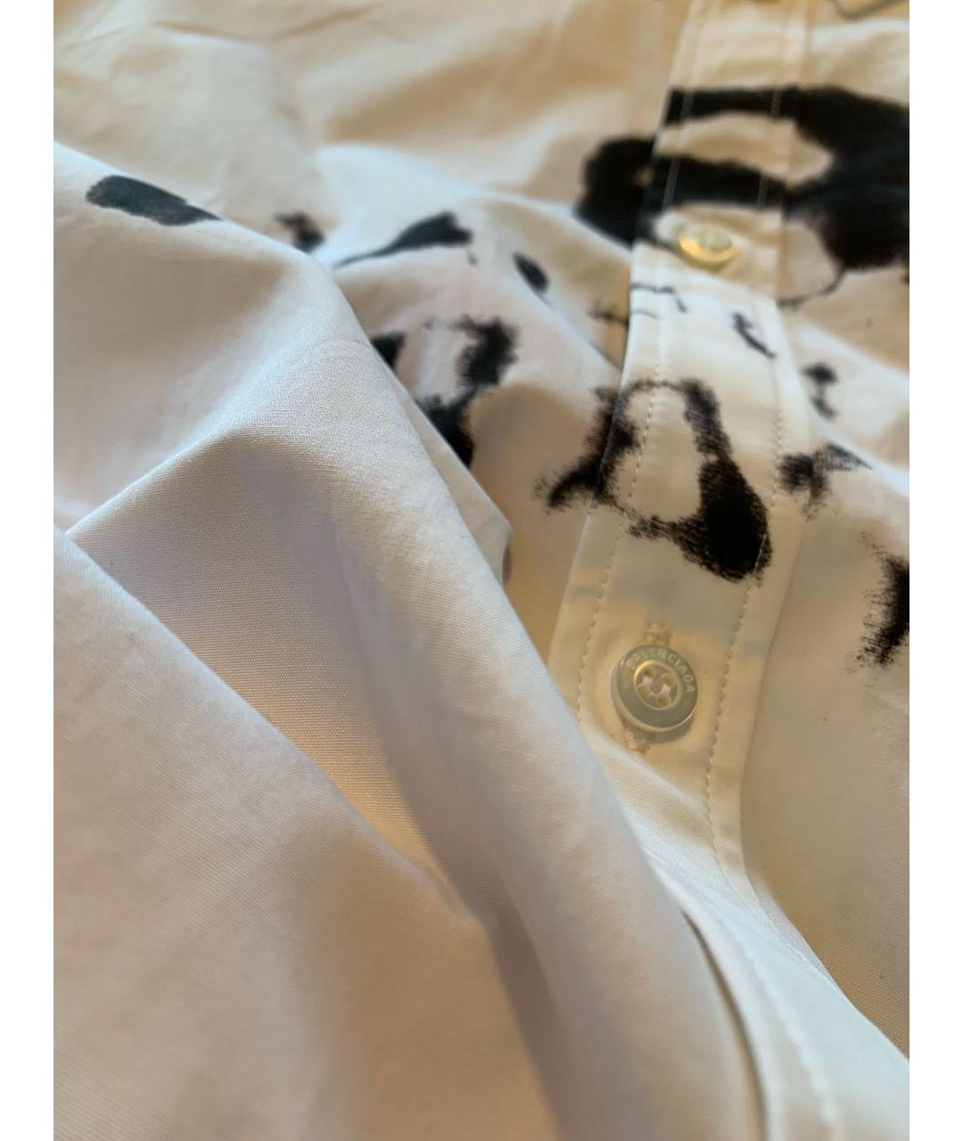 BALENCIAGA Белая хлопковая рубашка, фото 5