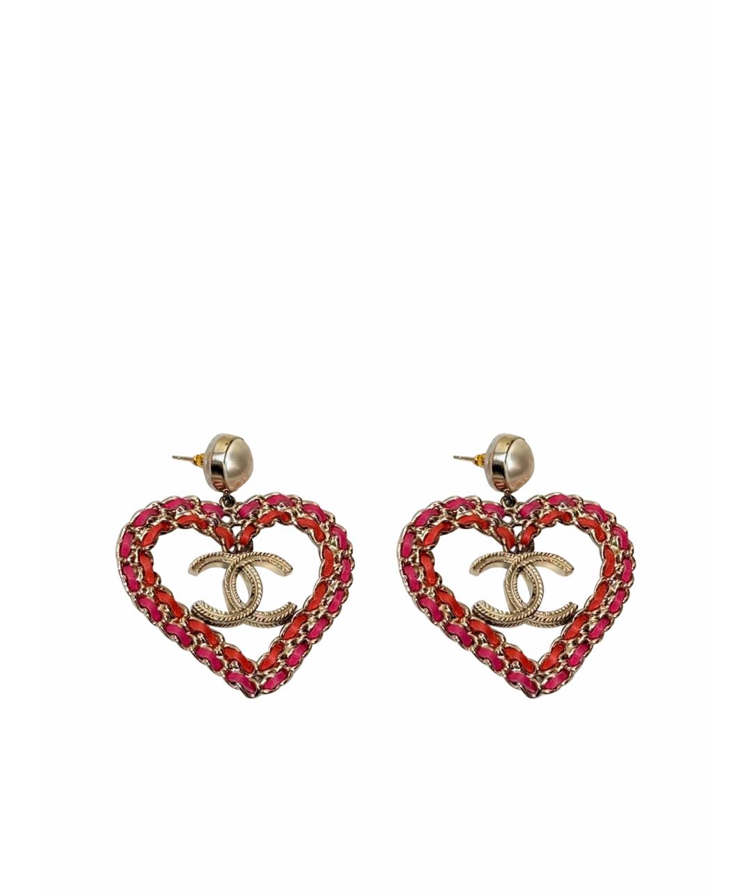 CHANEL Красные серьги, фото 1