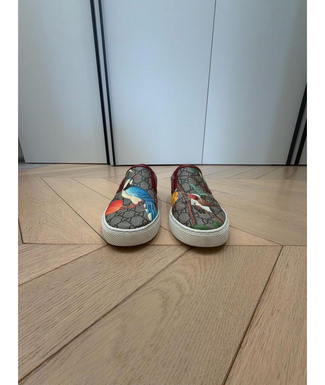 GUCCI Бежевые слипоны, фото 2