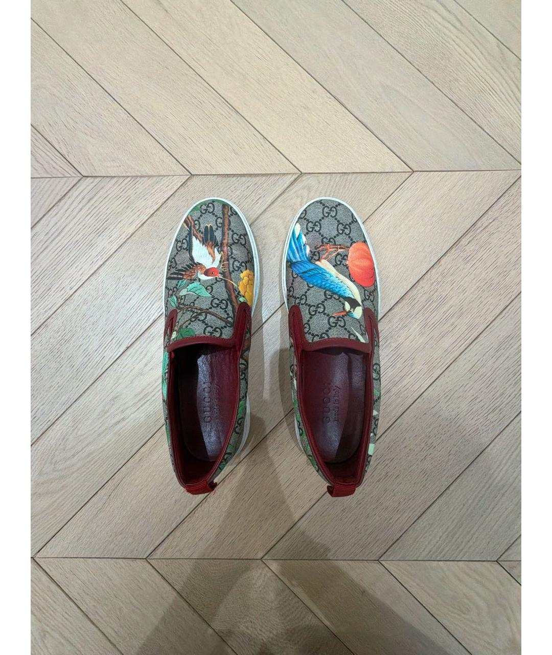 GUCCI Бежевые слипоны, фото 3