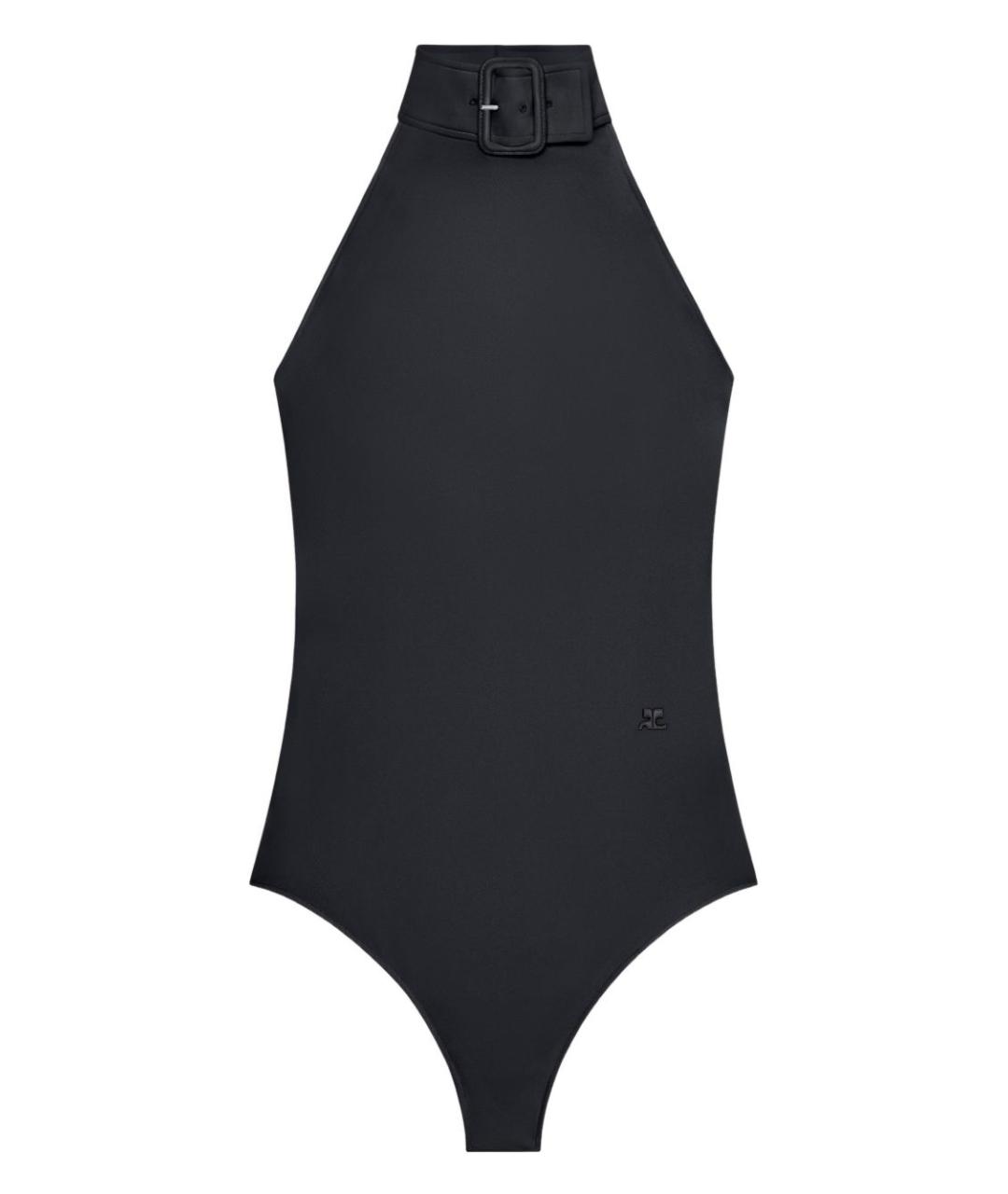 COURREGES Черная полиамидовая майка, фото 1