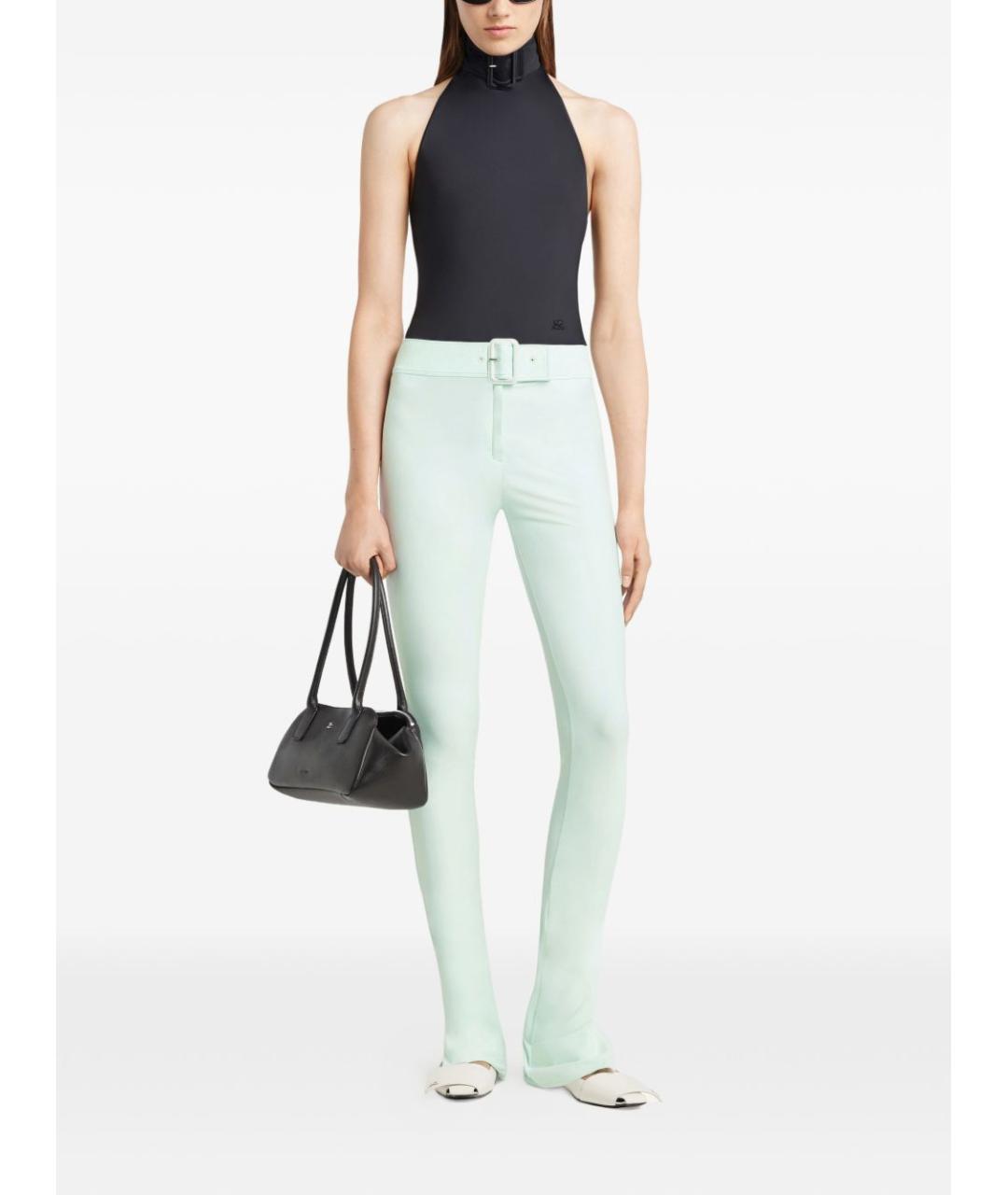 COURREGES Черная полиамидовая майка, фото 3