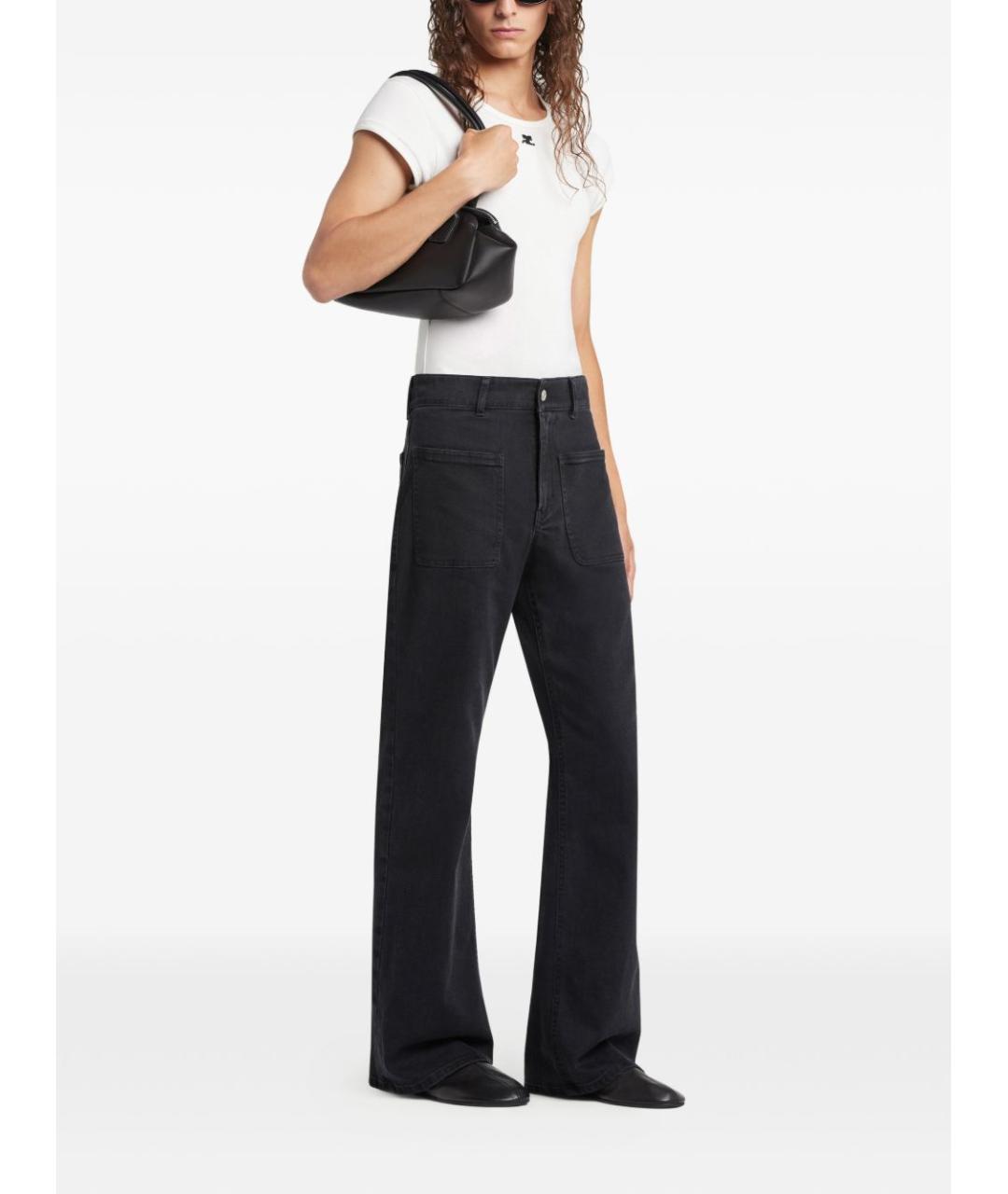 COURREGES Черная кожаная сумка через плечо, фото 2