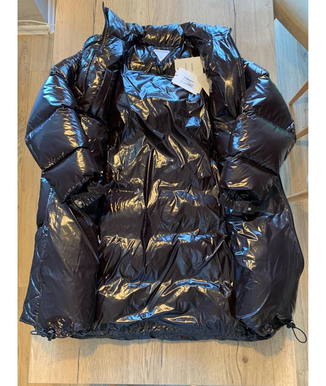 BOTTEGA VENETA Черный полиамидовый пуховик, фото 3