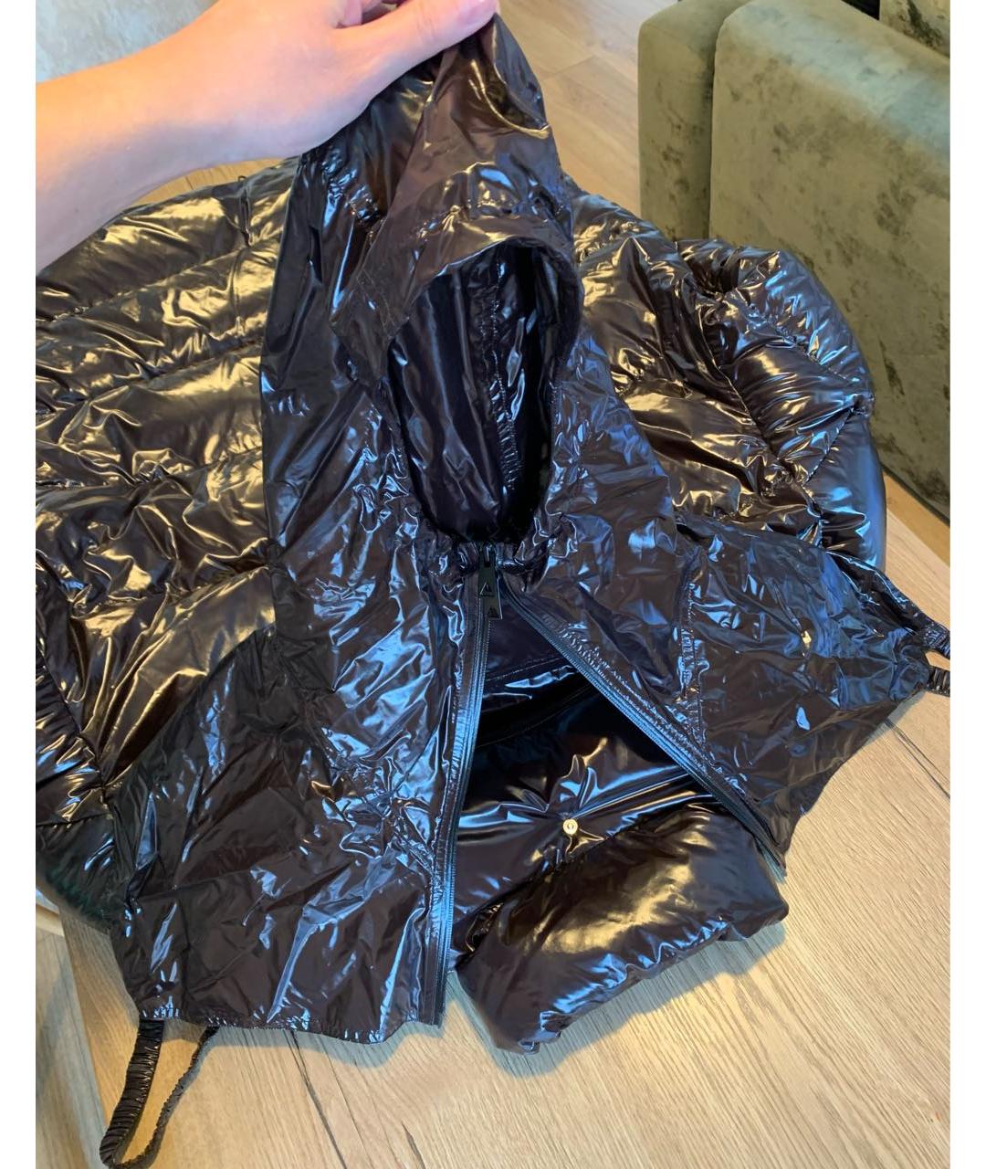 BOTTEGA VENETA Черный полиамидовый пуховик, фото 8