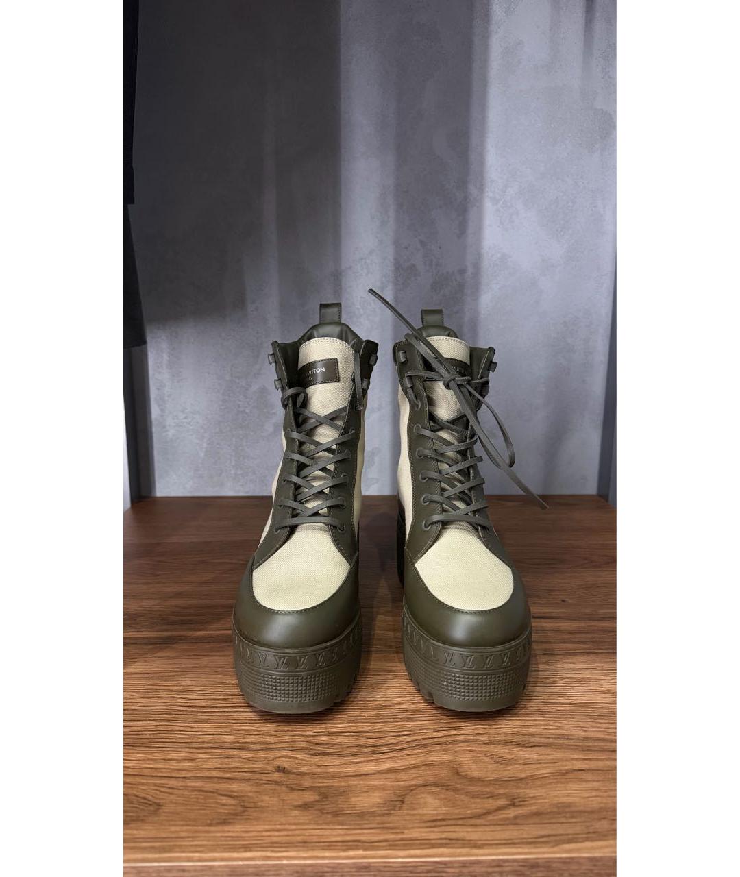 LOUIS VUITTON Мульти кожаные ботинки, фото 6