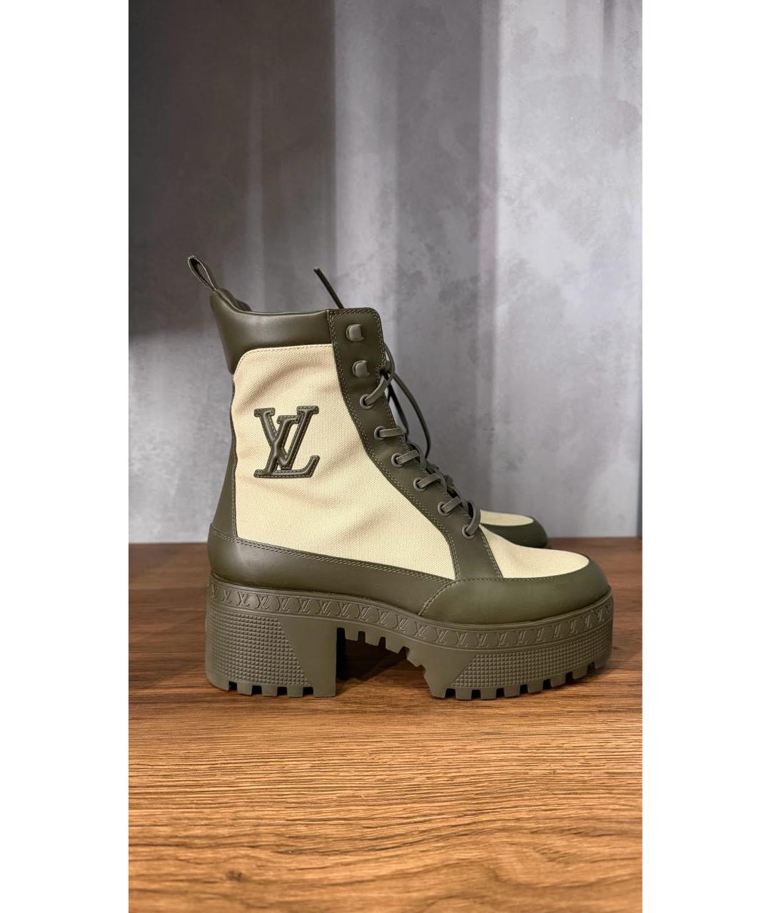 LOUIS VUITTON Мульти кожаные ботинки, фото 7