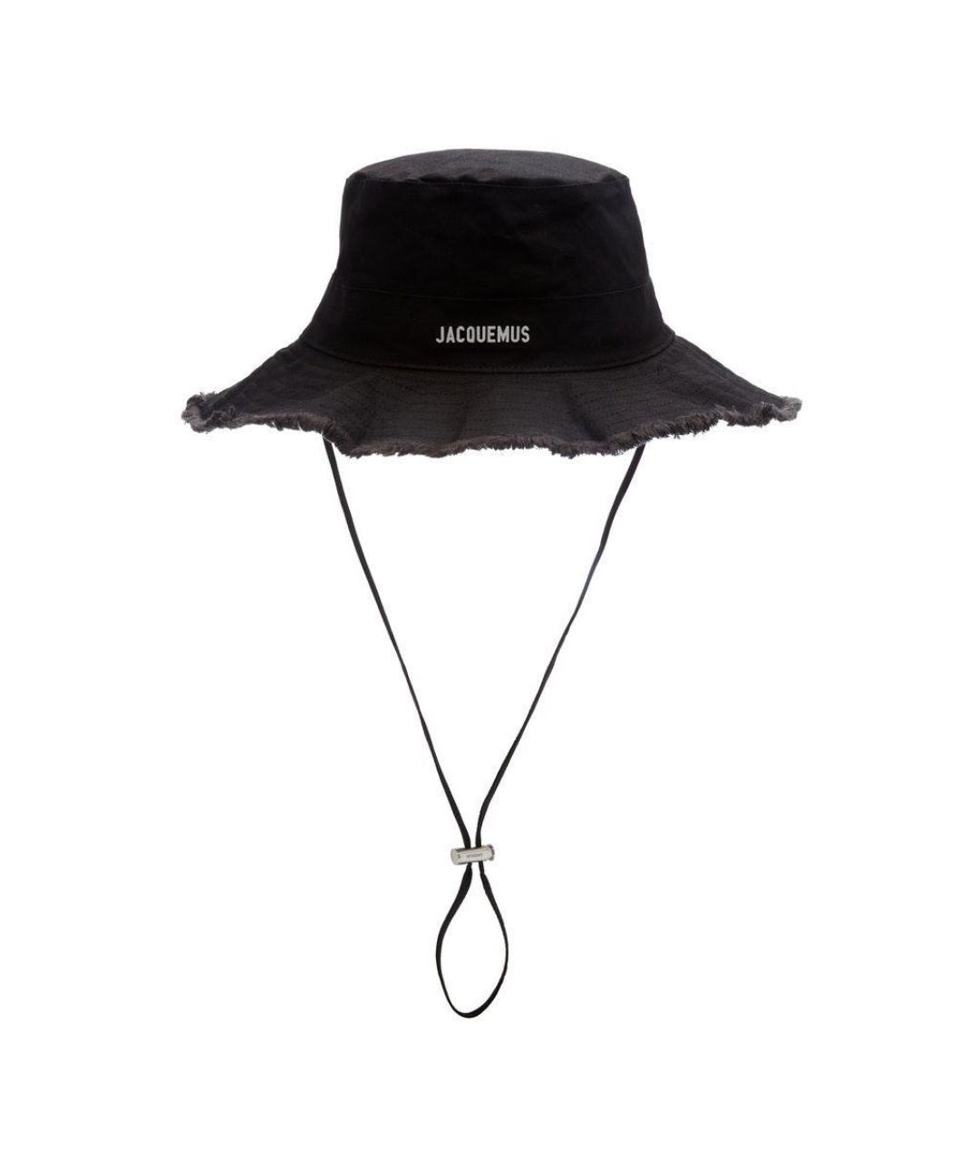 JACQUEMUS Черная хлопковая панама, фото 1