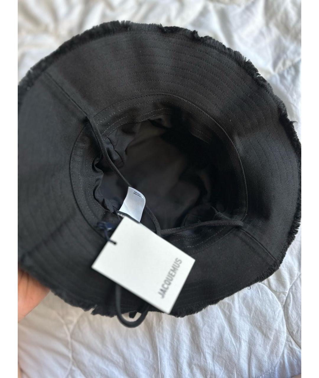 JACQUEMUS Черная хлопковая панама, фото 5