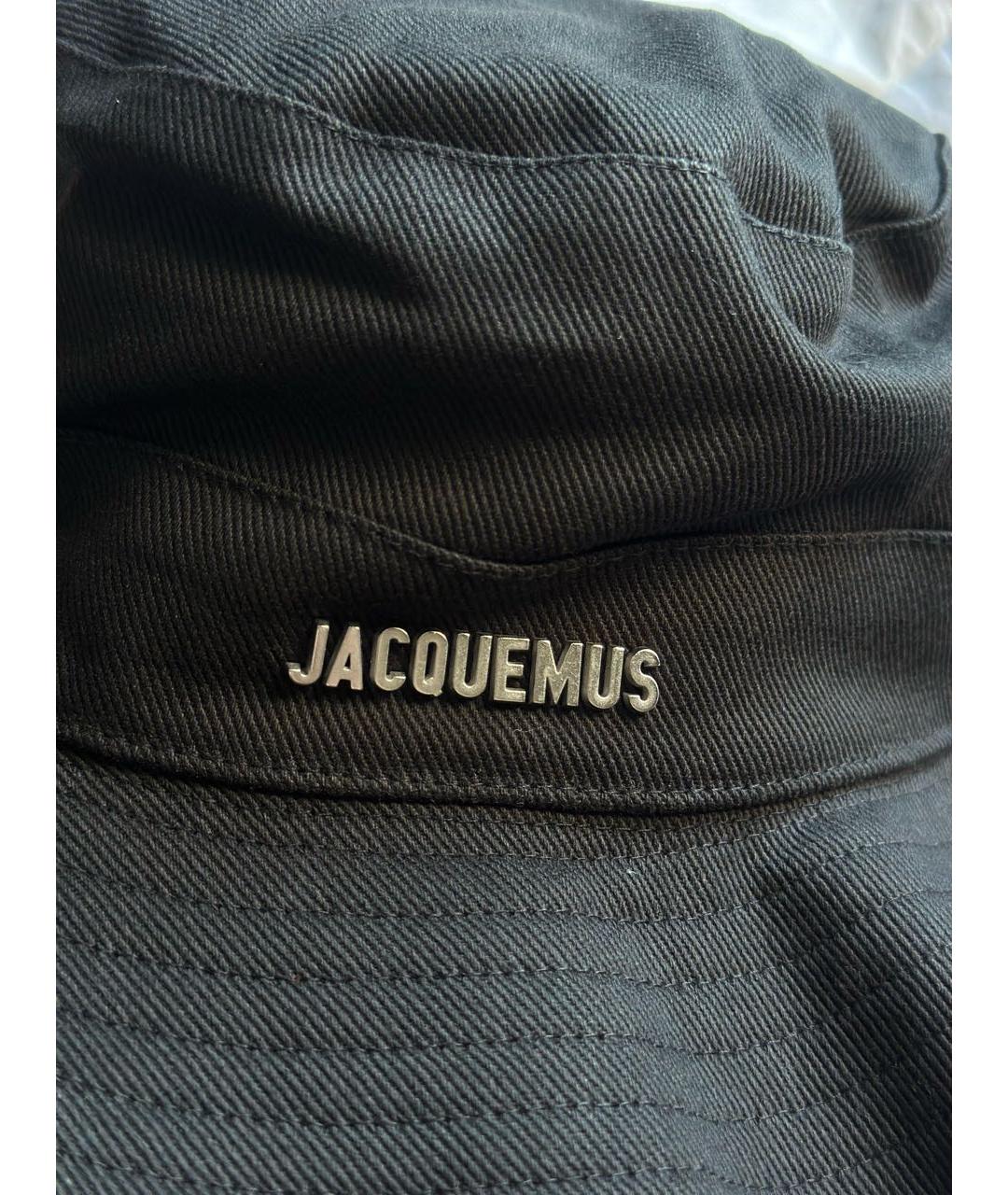 JACQUEMUS Черная хлопковая панама, фото 3