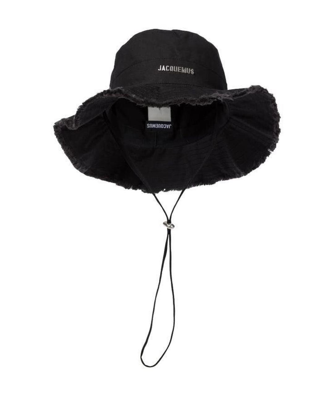 JACQUEMUS Черная хлопковая панама, фото 2