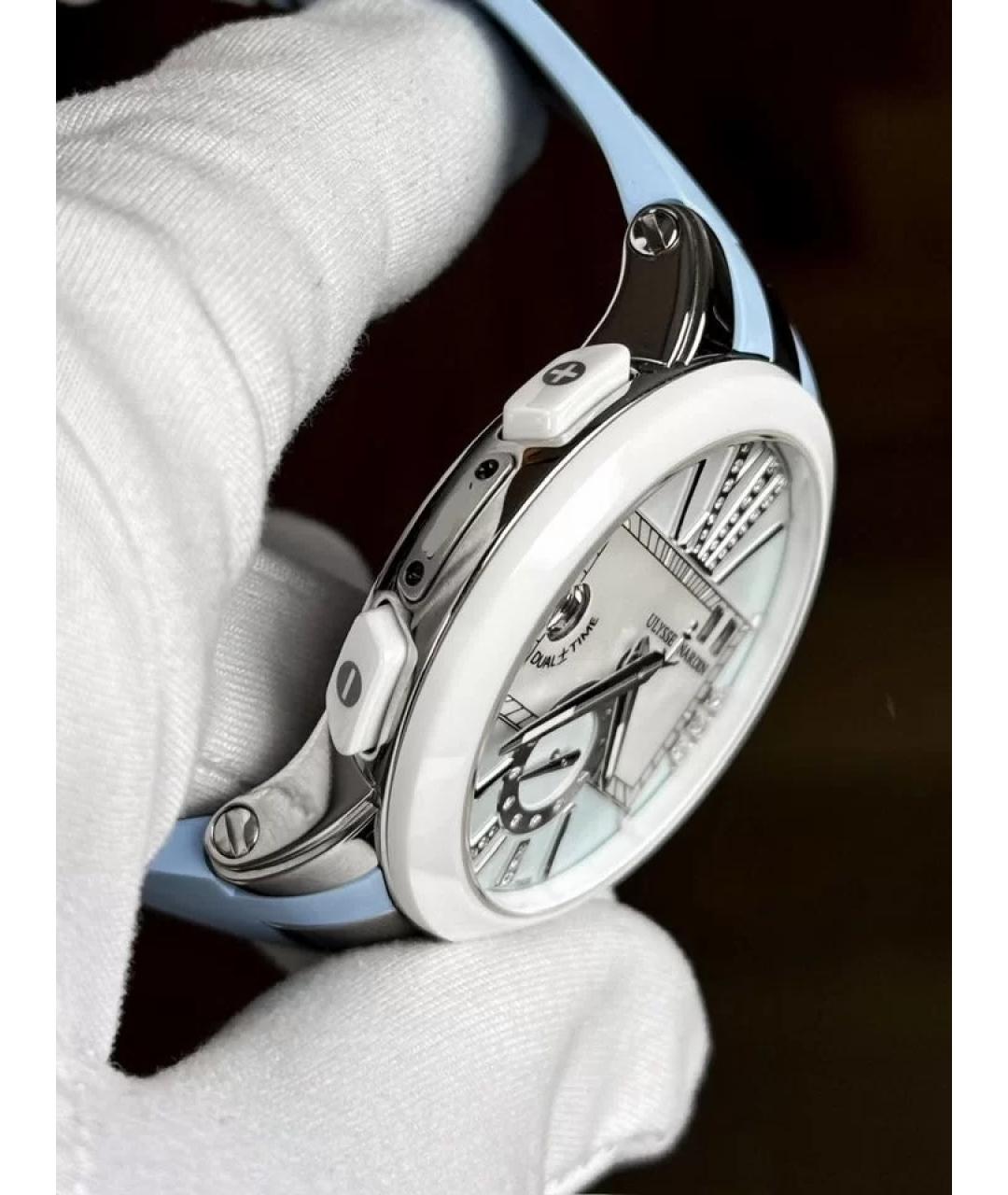Ulysse Nardin Голубые керамические часы, фото 3