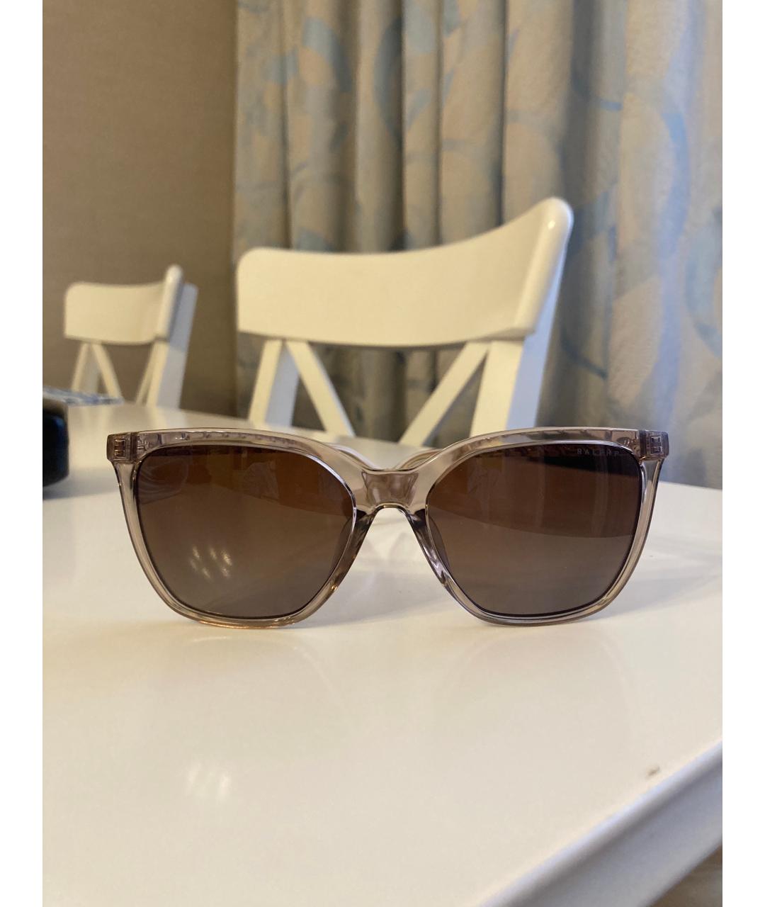 RALPH LAUREN Коричневые пластиковые солнцезащитные очки, фото 7