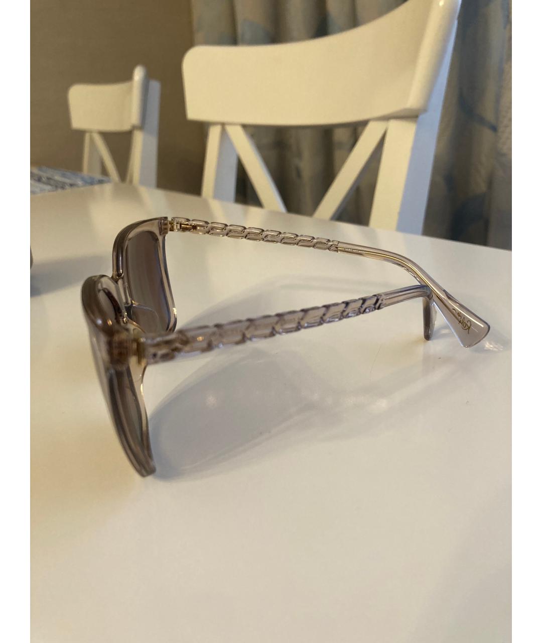 RALPH LAUREN Коричневые пластиковые солнцезащитные очки, фото 2