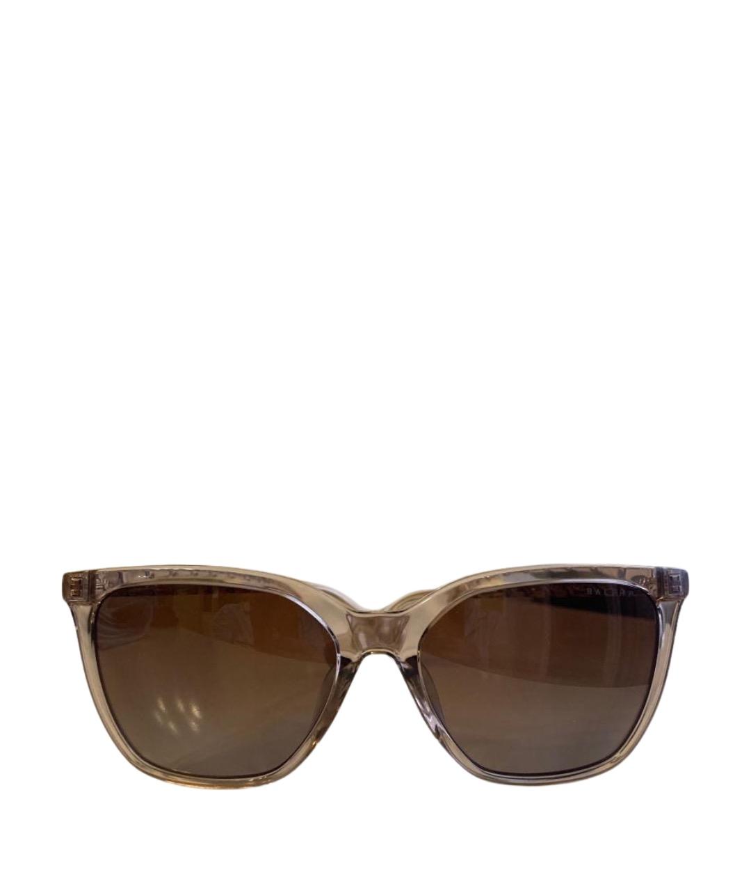 RALPH LAUREN Коричневые пластиковые солнцезащитные очки, фото 1