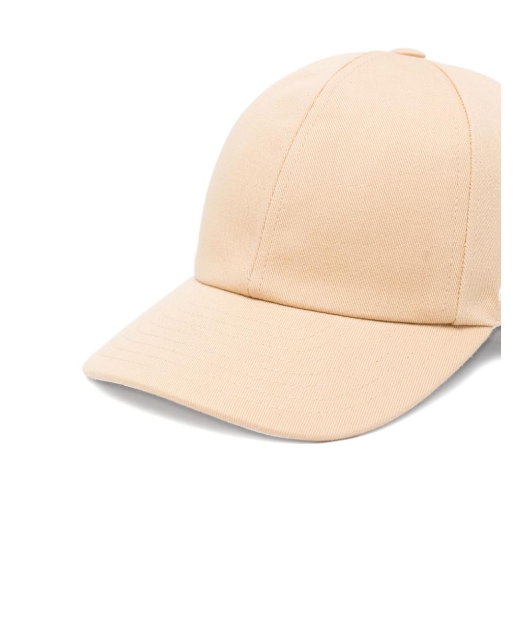 COURREGES Бежевая хлопковая кепка, фото 3