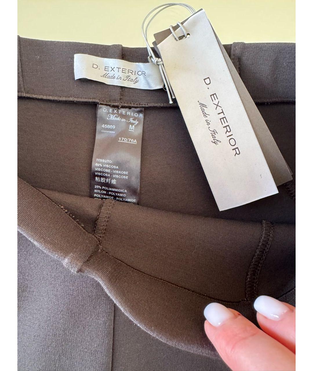 D.EXTERIOR Хаки вискозные леггинсы и велосипедки, фото 6