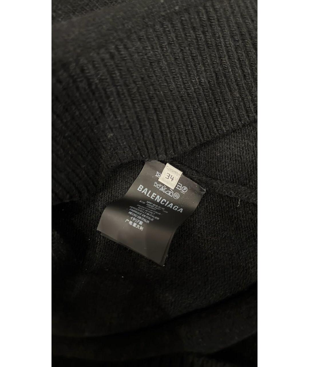 BALENCIAGA Черный шерстяной джемпер / свитер, фото 4