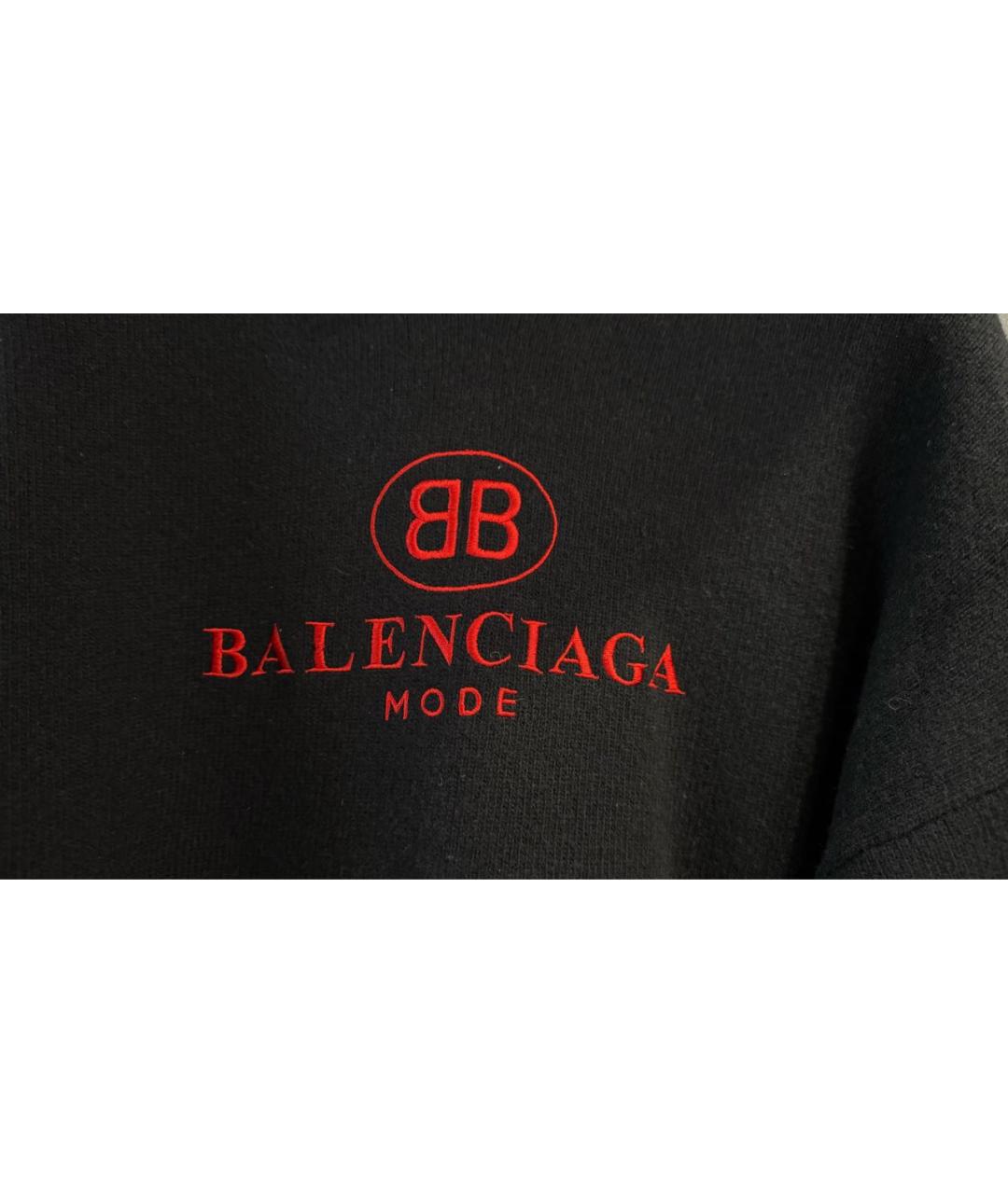 BALENCIAGA Черный шерстяной джемпер / свитер, фото 3