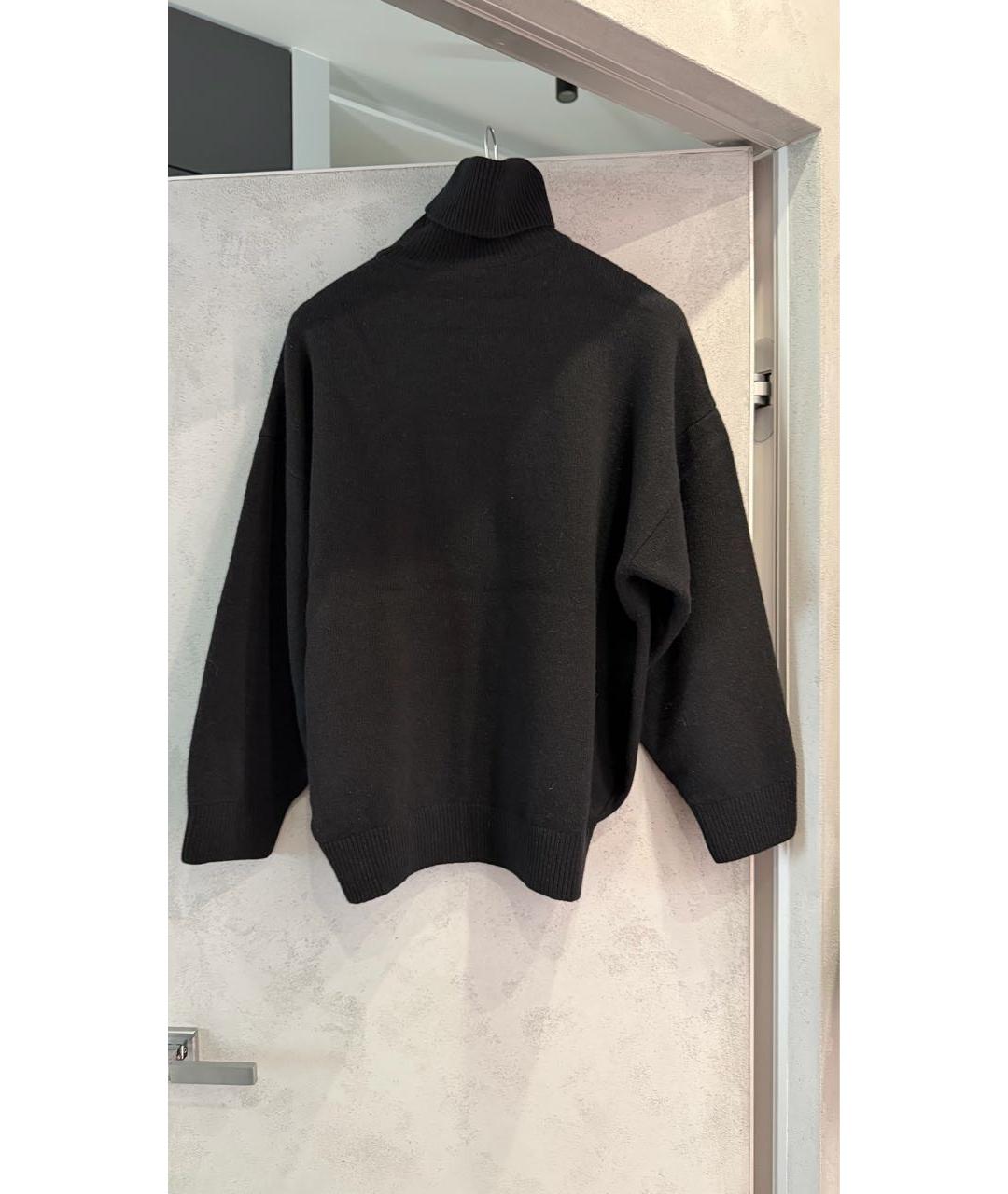 BALENCIAGA Черный шерстяной джемпер / свитер, фото 2