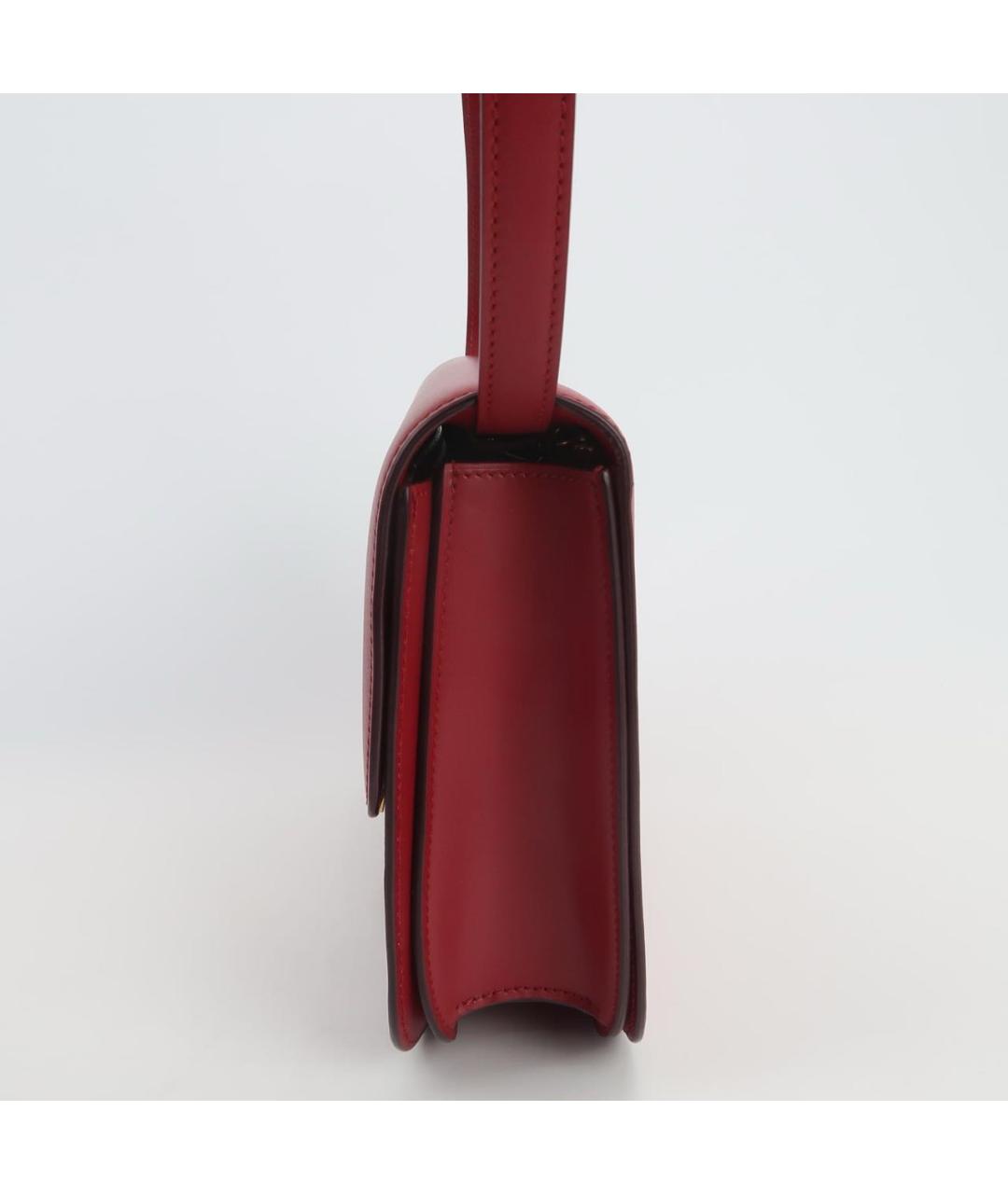 CELINE Красная кожаная сумка через плечо, фото 2