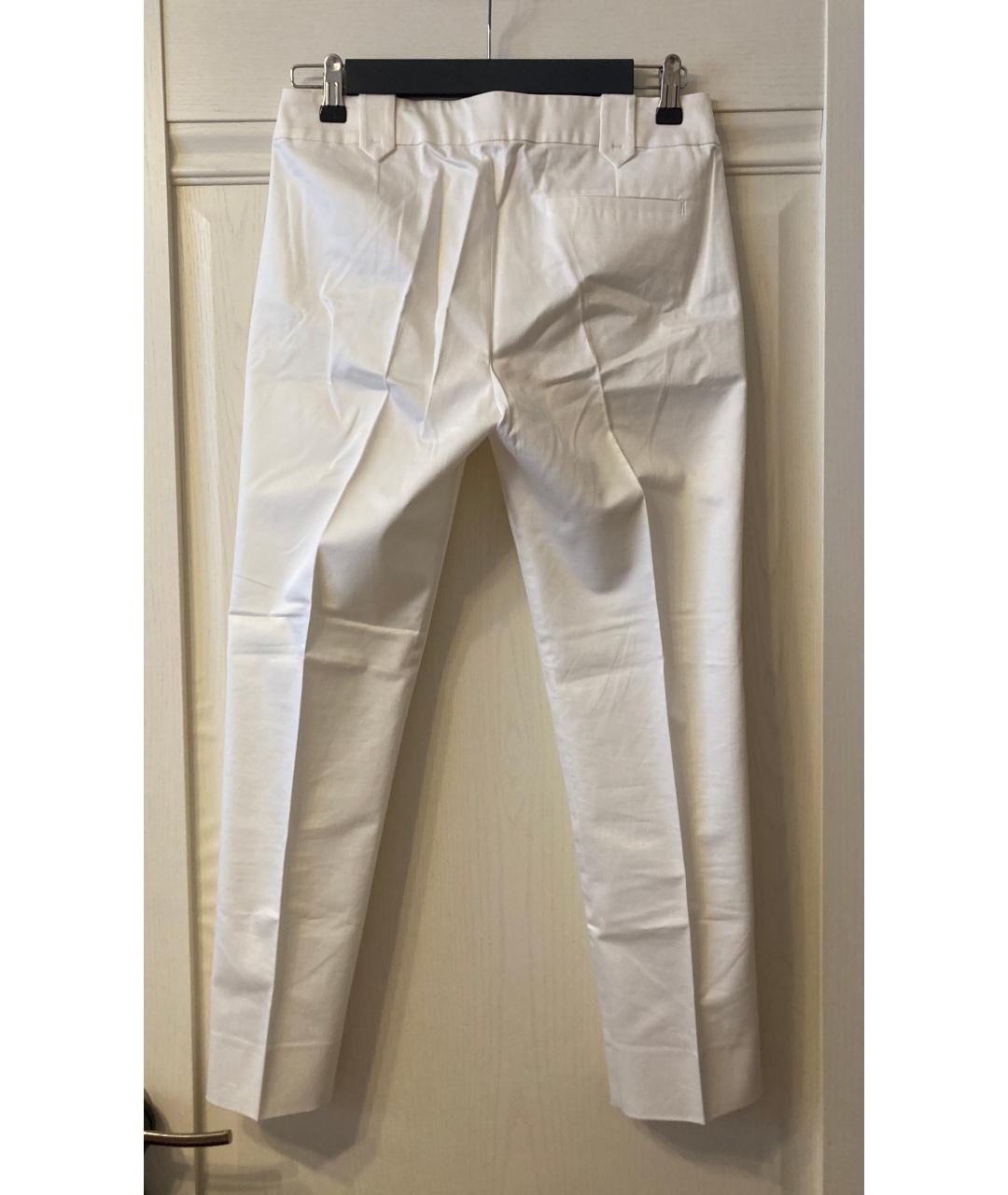 MAX&CO Белые хлопковые брюки узкие, фото 2