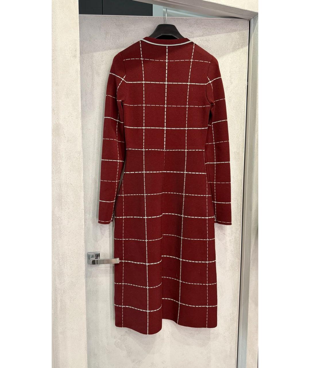 VICTORIA BECKHAM Мульти шерстяное платье, фото 2