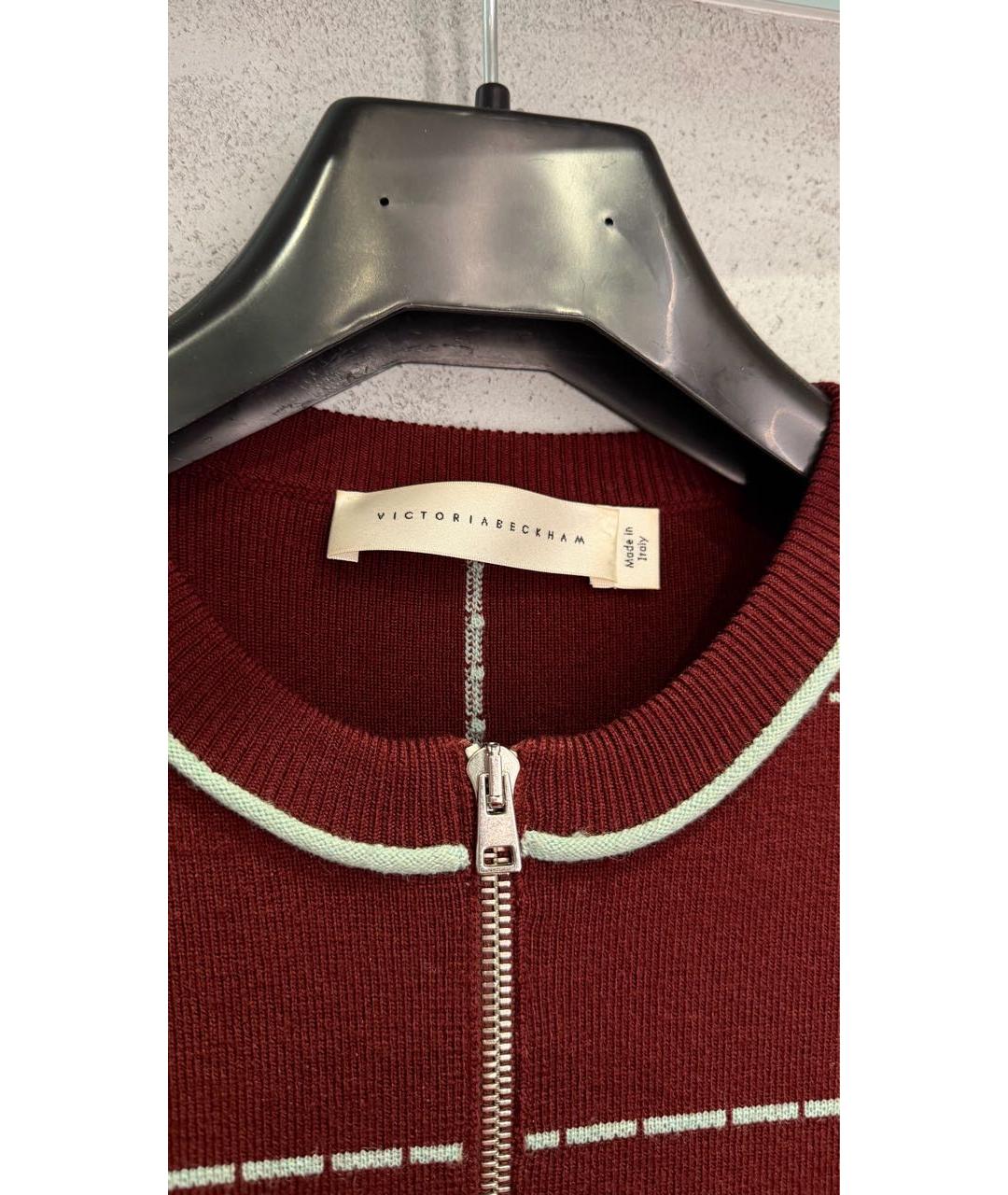 VICTORIA BECKHAM Мульти шерстяное платье, фото 3