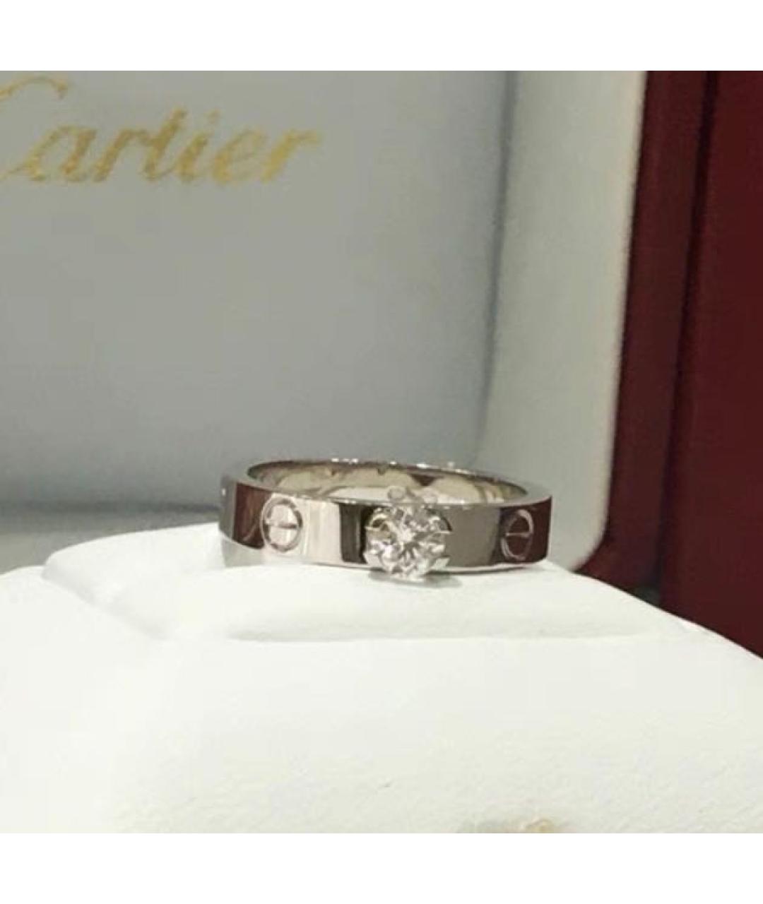CARTIER Серебряное кольцо из белого золота, фото 2
