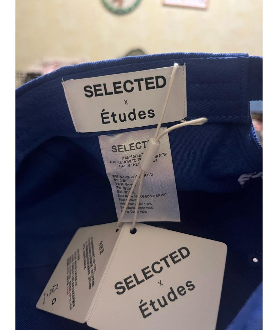ETUDES Синяя хлопковая кепка/бейсболка, фото 4