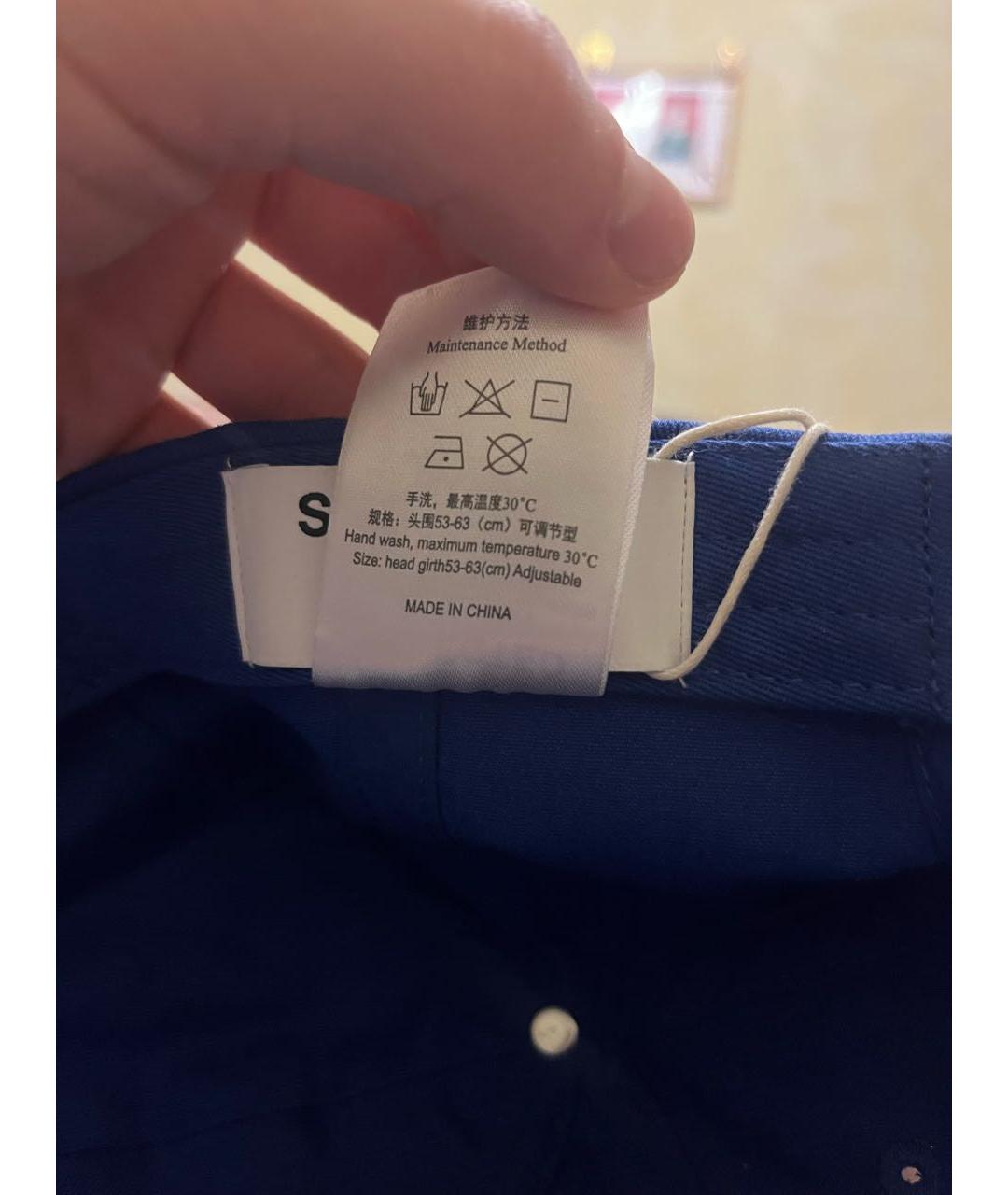 ETUDES Синяя хлопковая кепка/бейсболка, фото 7