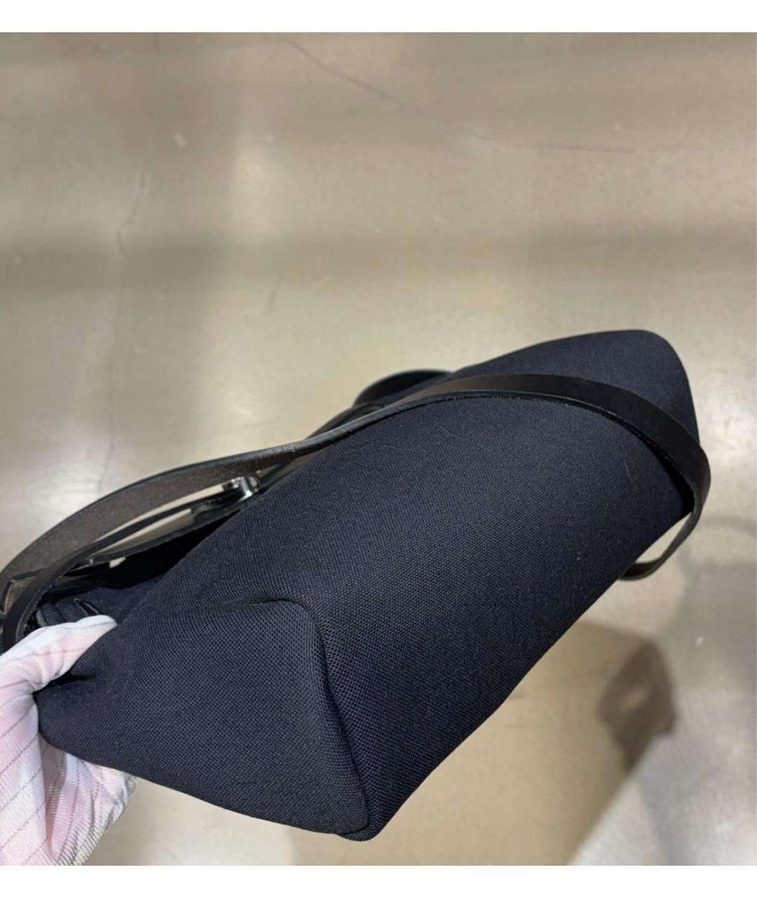 HERMES Синяя тканевая сумка через плечо, фото 3