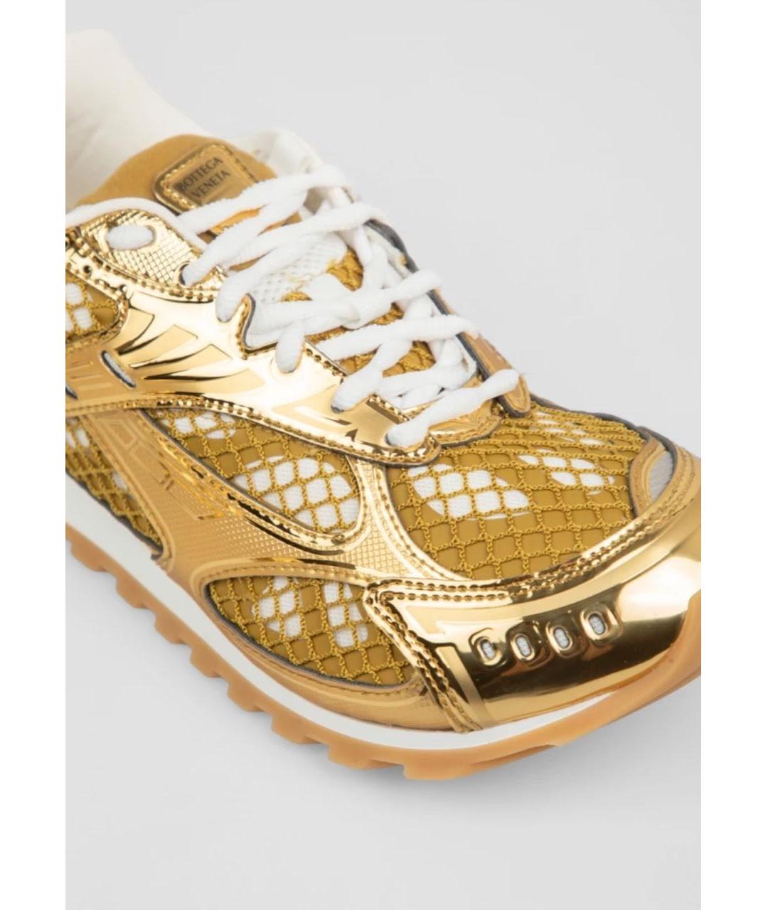 BOTTEGA VENETA Золотые кроссовки, фото 6