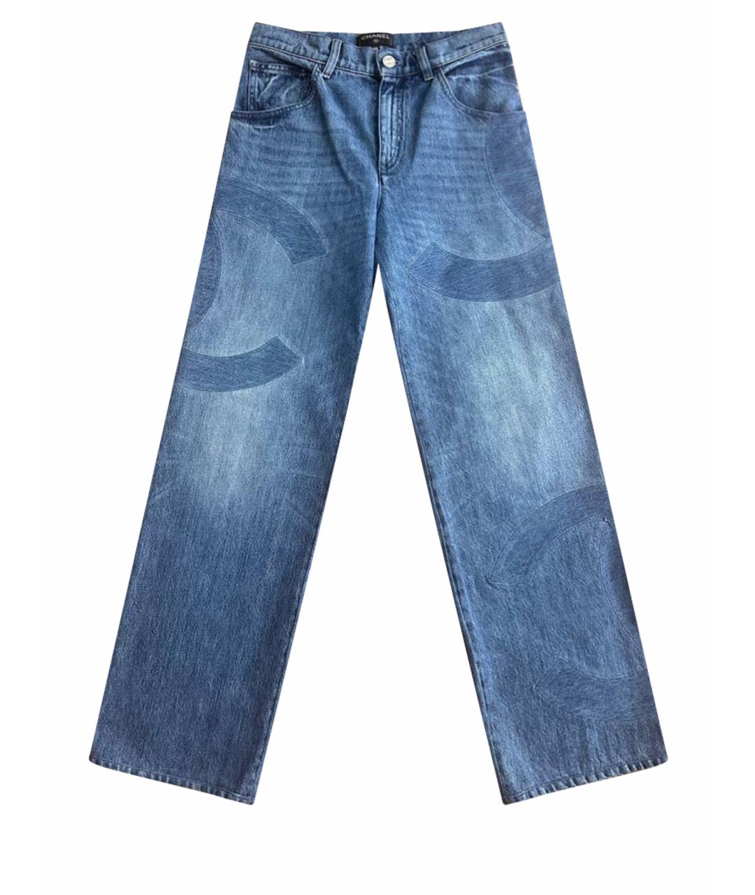 CHANEL Темно-синие прямые джинсы, фото 1
