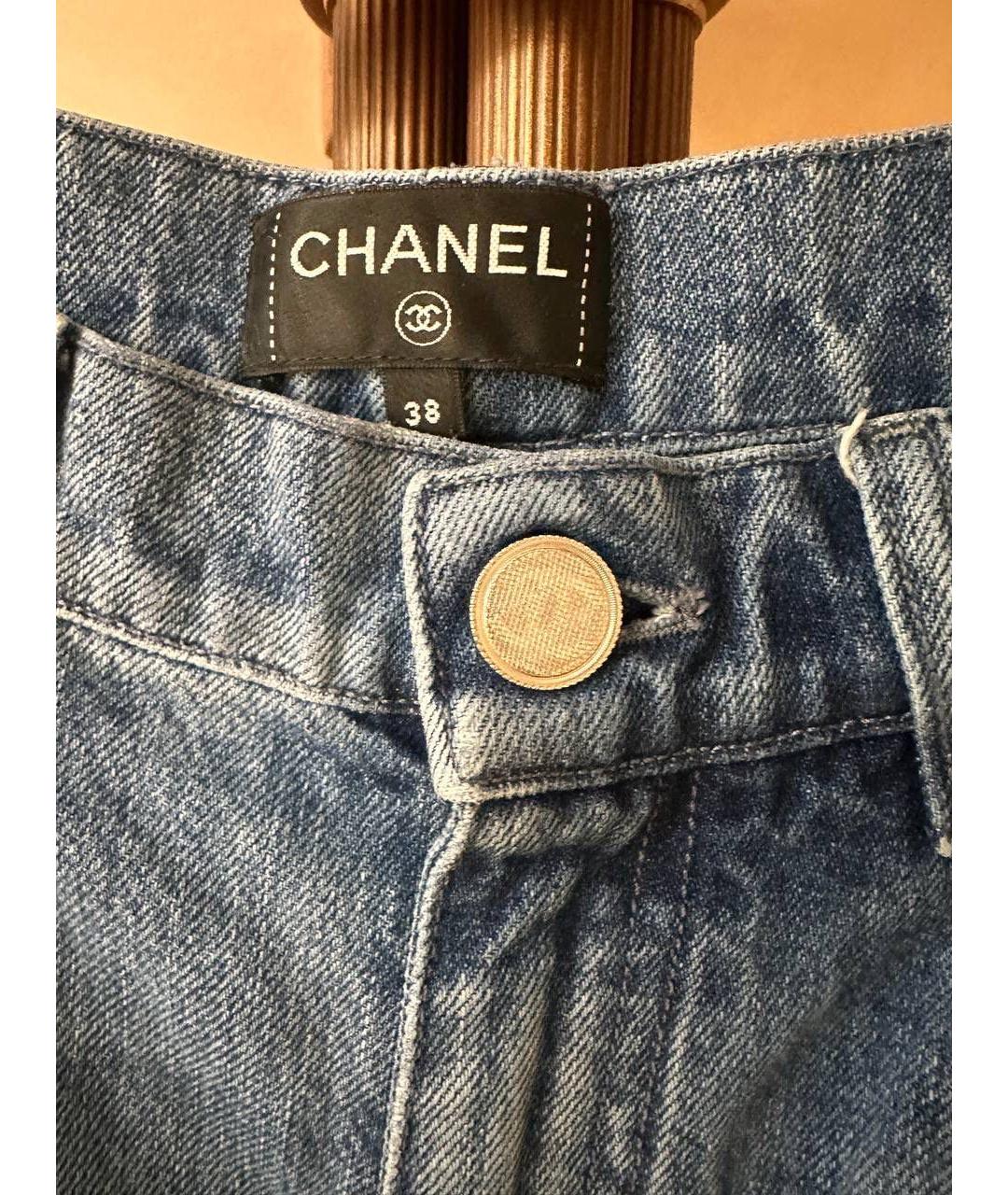 CHANEL Темно-синие прямые джинсы, фото 4