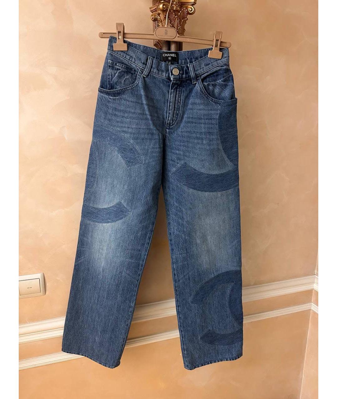 CHANEL Темно-синие прямые джинсы, фото 2