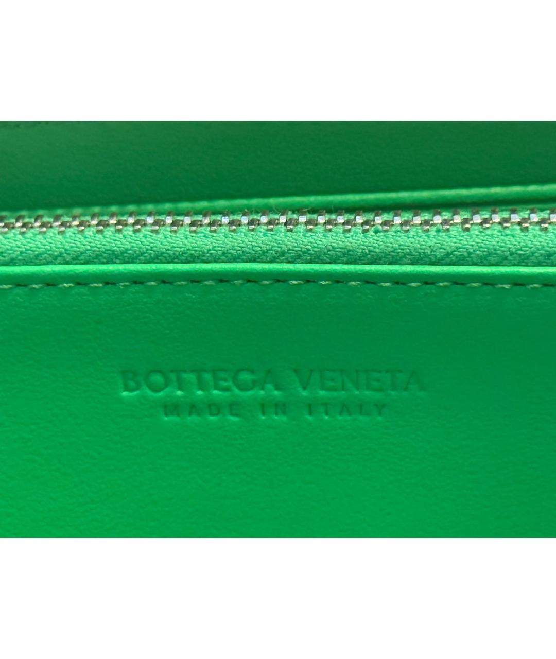 BOTTEGA VENETA Черный кожаный кошелек, фото 5