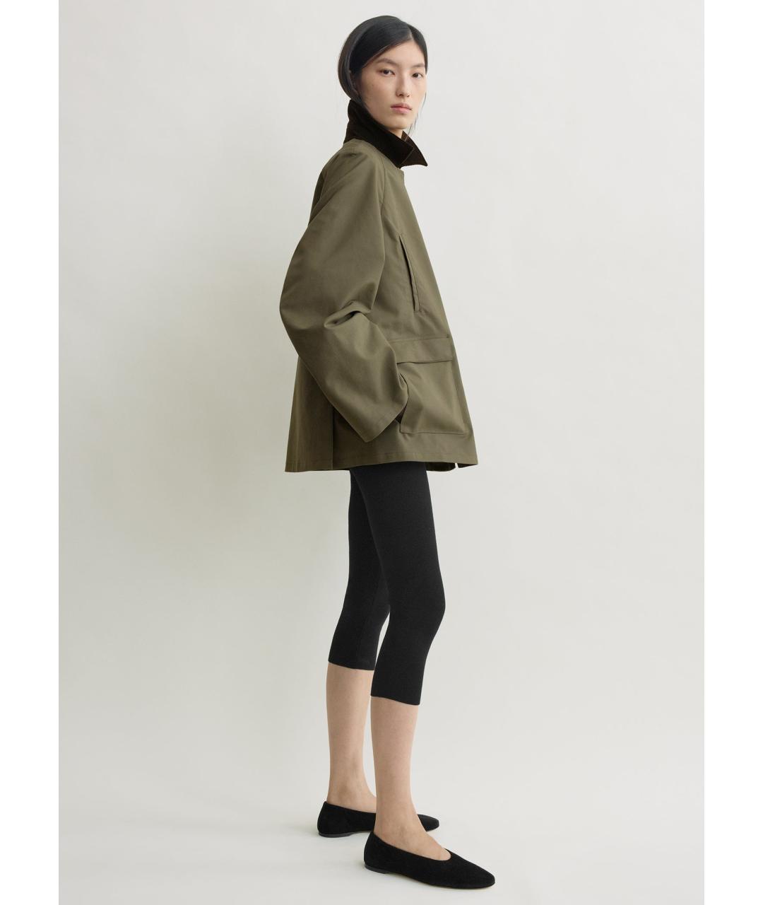 TOTEME Хаки хлопковая куртка, фото 3