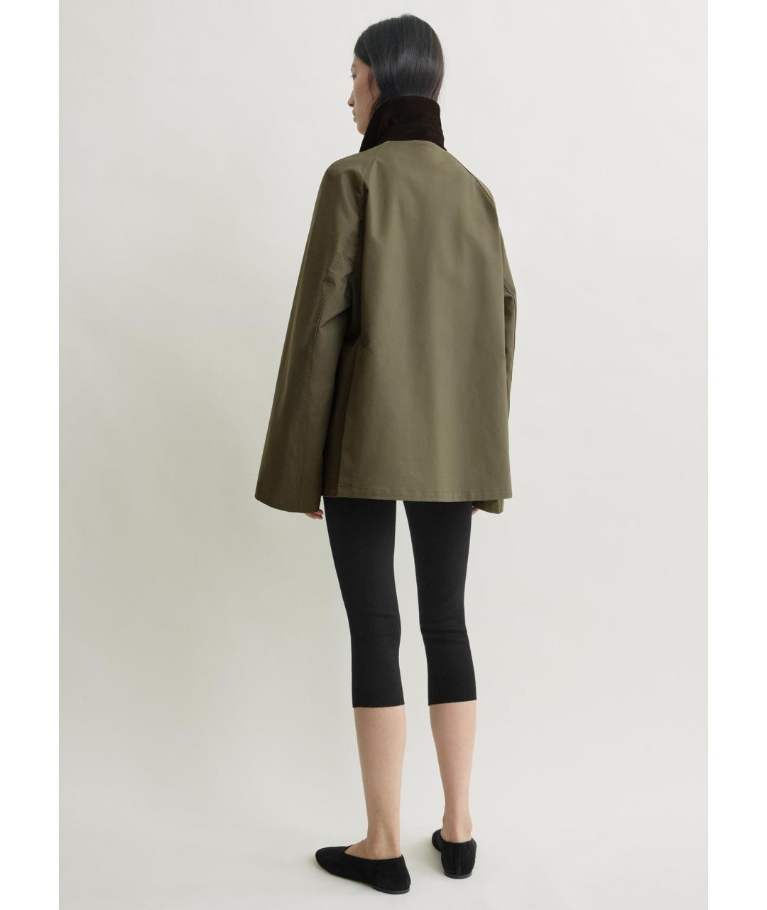 TOTEME Хаки хлопковая куртка, фото 5