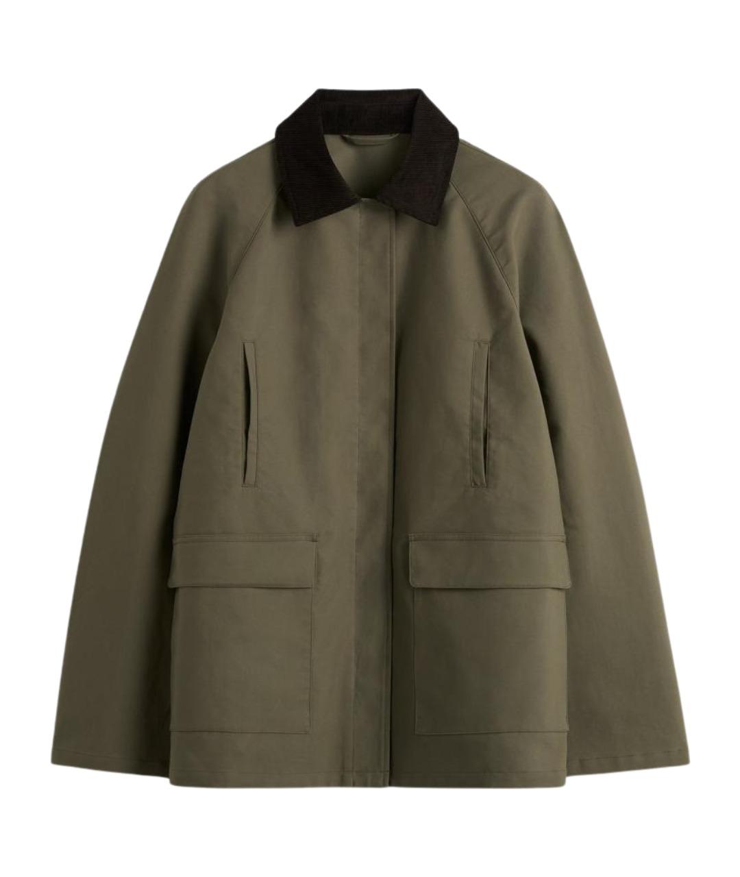 TOTEME Хаки хлопковая куртка, фото 1