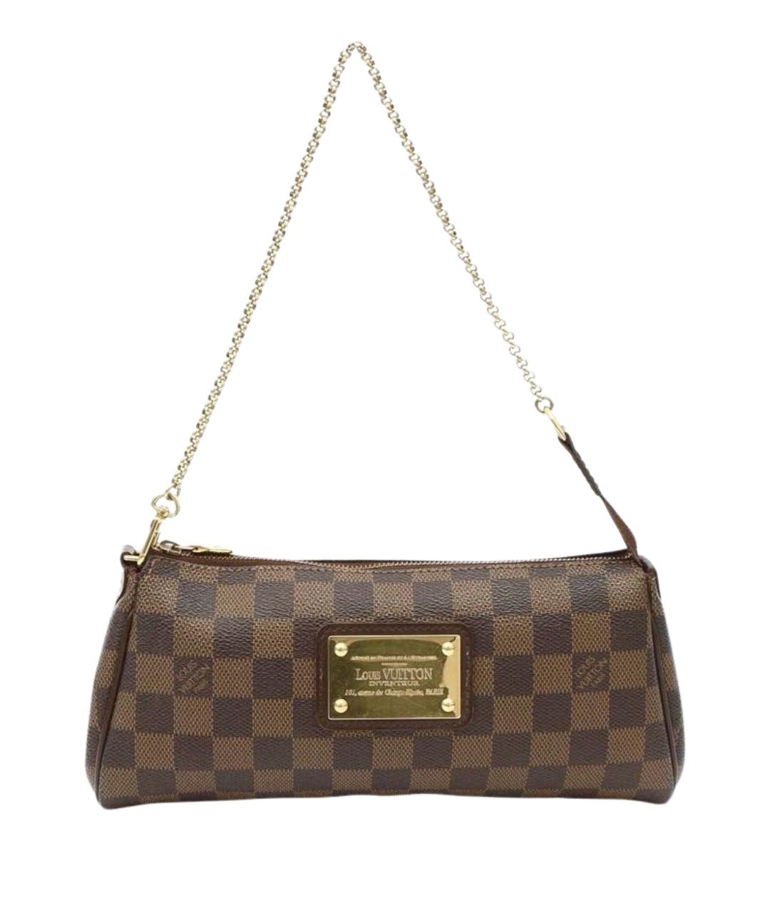 LOUIS VUITTON Коричневая кожаная сумка через плечо, фото 1