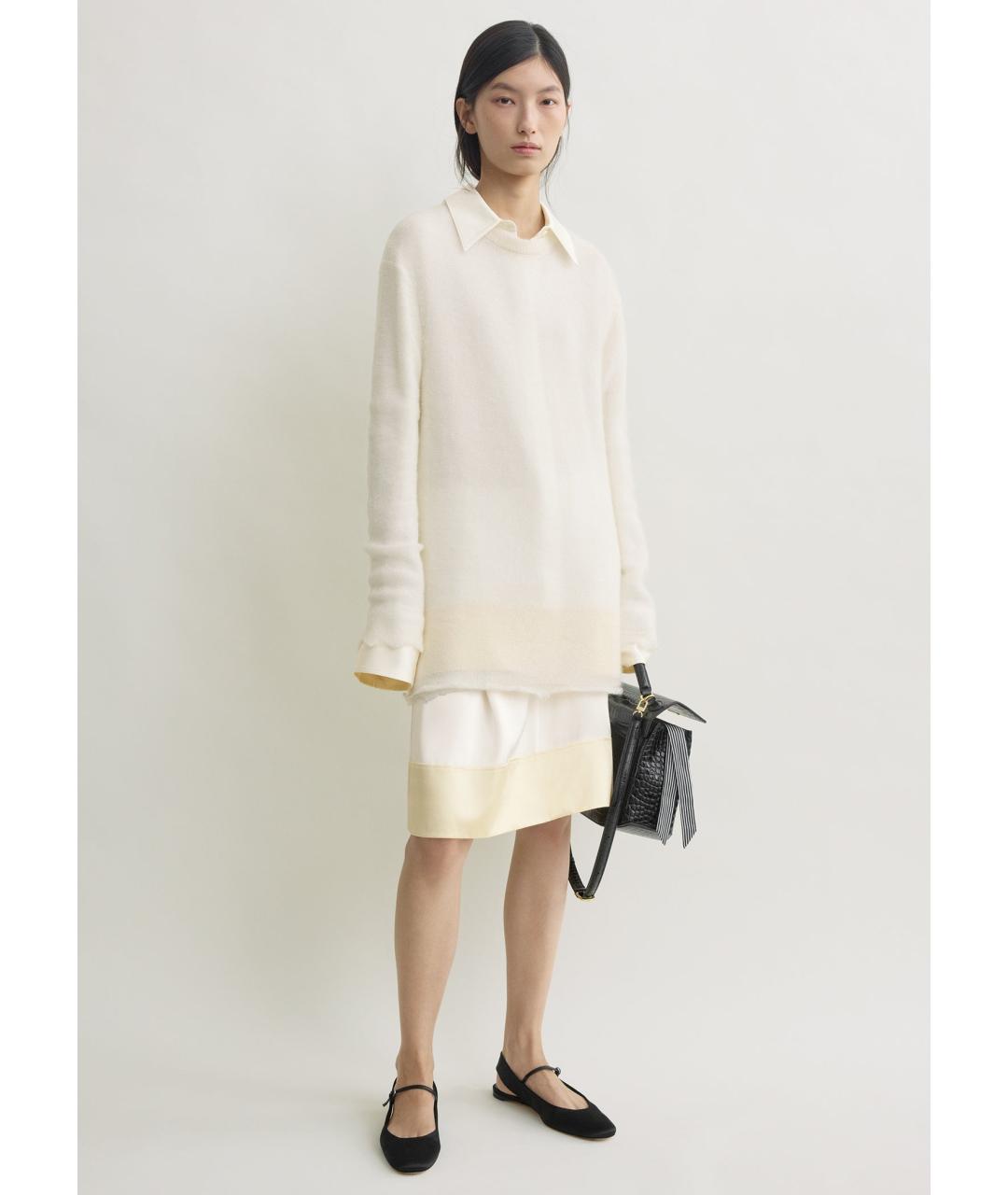 TOTEME Белый шерстяной джемпер / свитер, фото 3