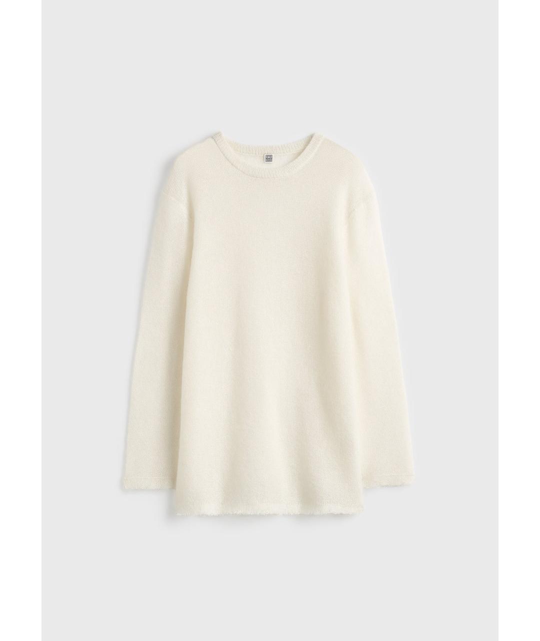 TOTEME Белый шерстяной джемпер / свитер, фото 7